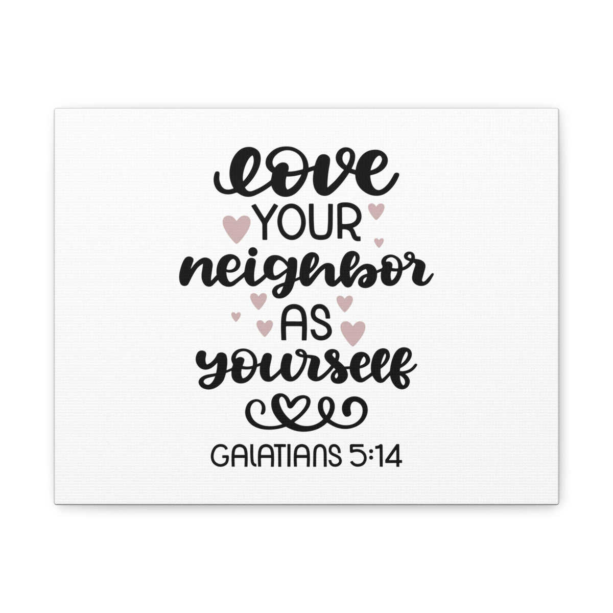 Scripture Walls Love Your Neighbor Galatians 5:14 Hearts Christian Wall Art Bible Verse Print Ready to Hang Unframed-Express Your Love Gifts
