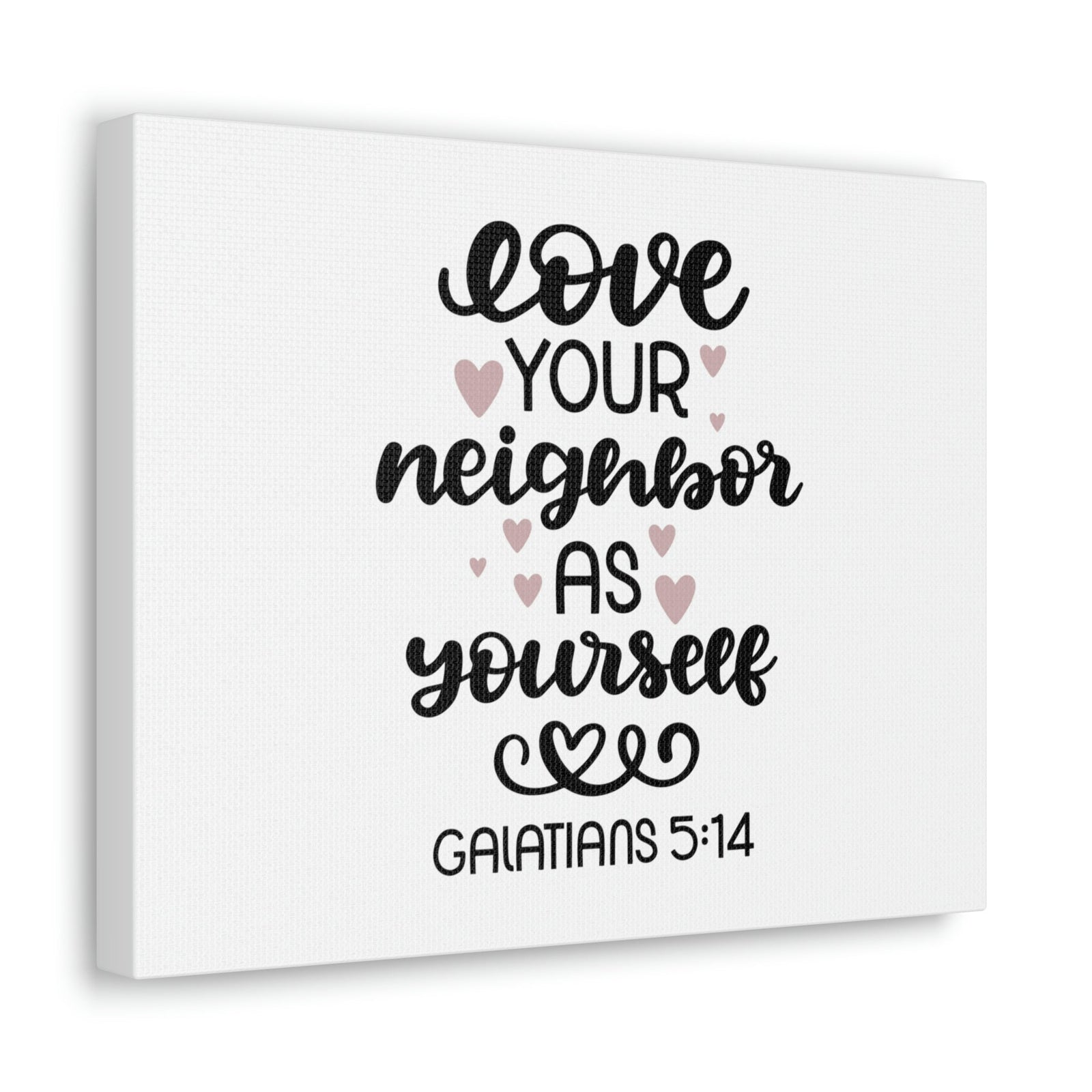 Scripture Walls Love Your Neighbor Galatians 5:14 Hearts Christian Wall Art Bible Verse Print Ready to Hang Unframed-Express Your Love Gifts