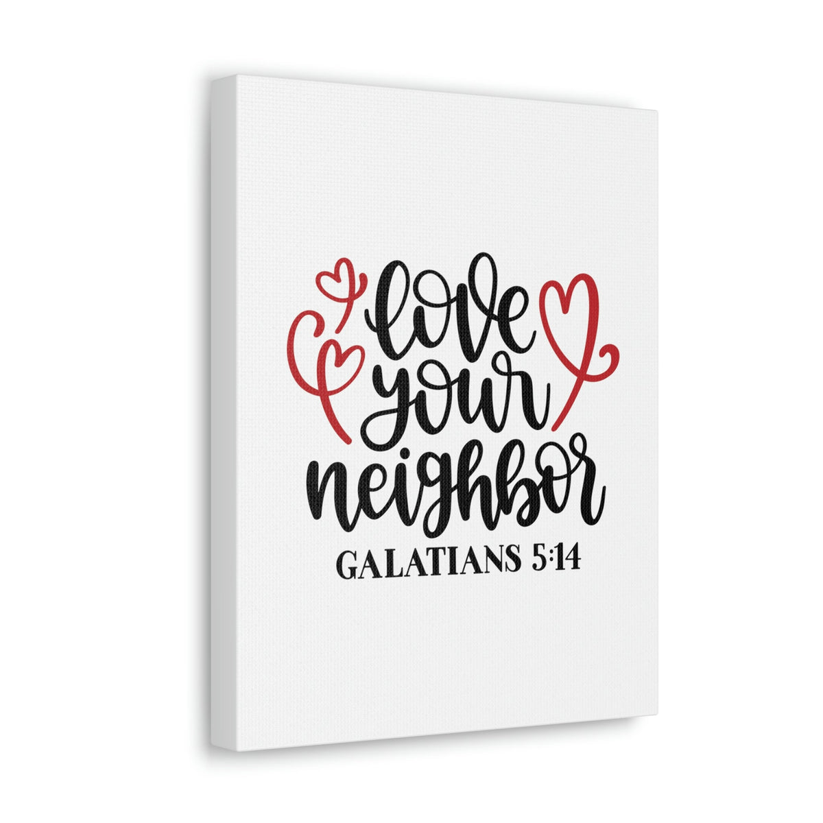 Scripture Walls Love Your Neighbor Galatians 5:14 Red Heart Christian Wall Art Bible Verse Print Ready to Hang Unframed-Express Your Love Gifts