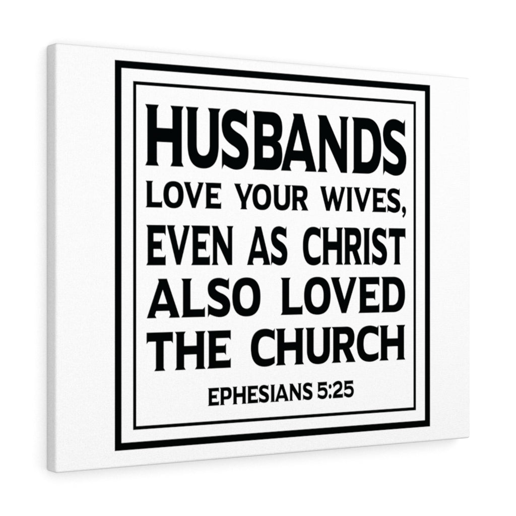 Scripture Walls Loved The Church Ephesians 5:25 Bible Verse Canvas Christian Wall Art Ready to Hang Unframed-Express Your Love Gifts