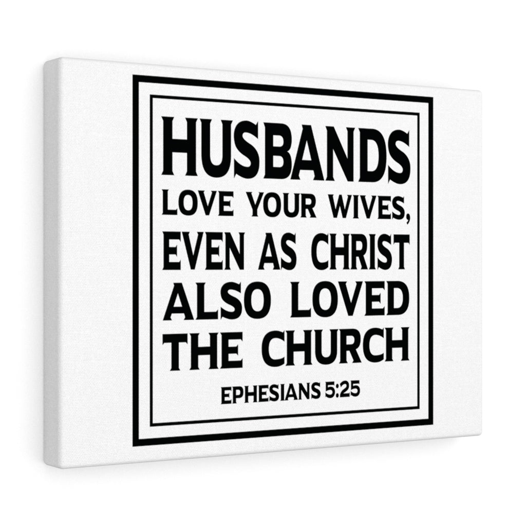 Scripture Walls Loved The Church Ephesians 5:25 Bible Verse Canvas Christian Wall Art Ready to Hang Unframed-Express Your Love Gifts