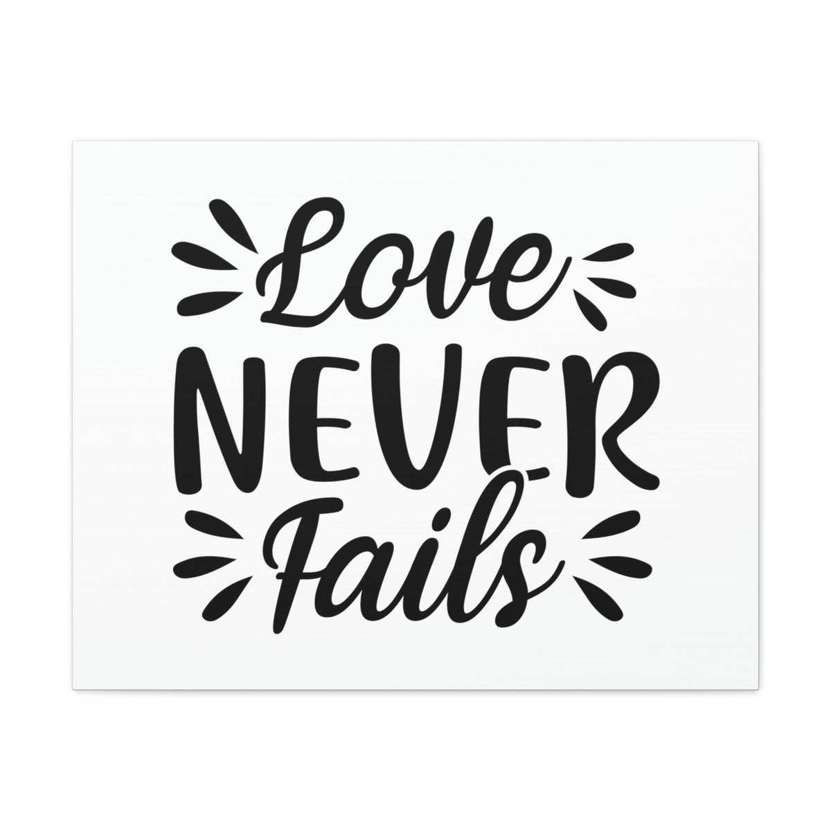 Scripture Walls Lover Never Fails 1 John 4:16 Christian Wall Art Print Ready to Hang Unframed-Express Your Love Gifts