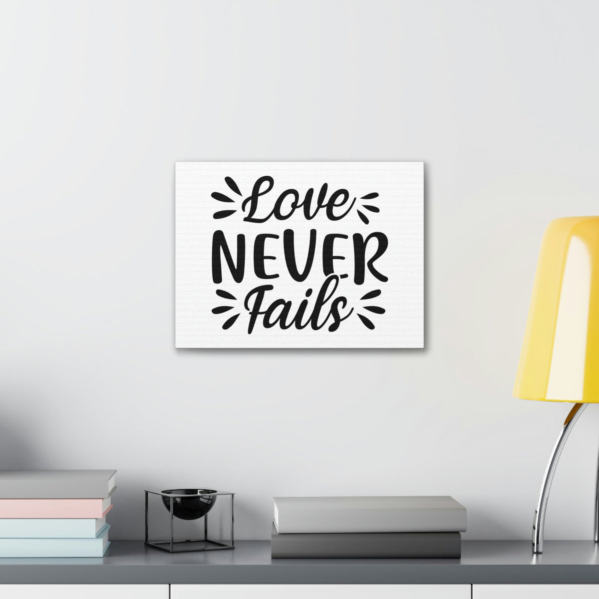 Scripture Walls Lover Never Fails 1 John 4:16 Christian Wall Art Print Ready to Hang Unframed-Express Your Love Gifts
