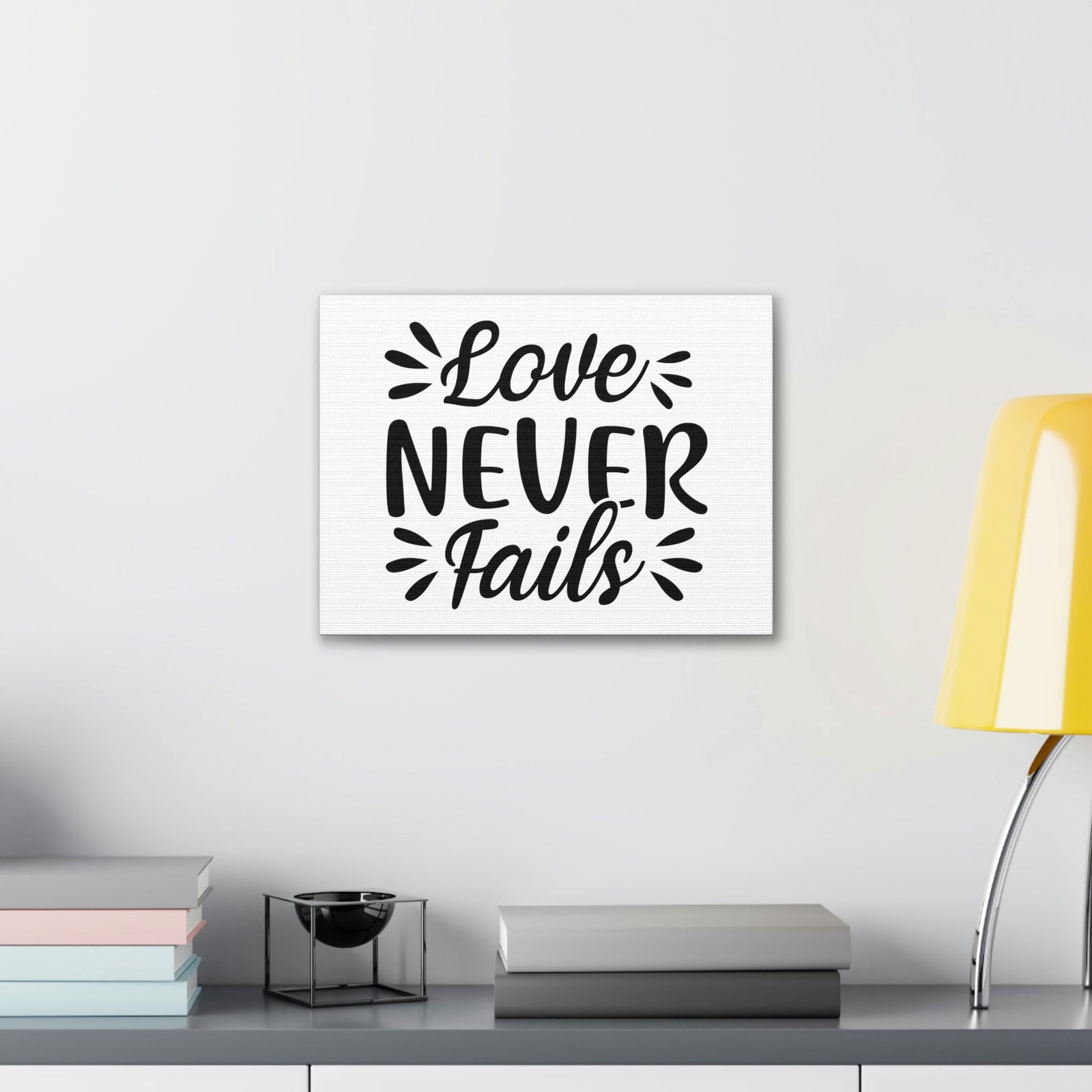 Scripture Walls Lover Never Fails 1 John 4:16 Christian Wall Art Print Ready to Hang Unframed-Express Your Love Gifts