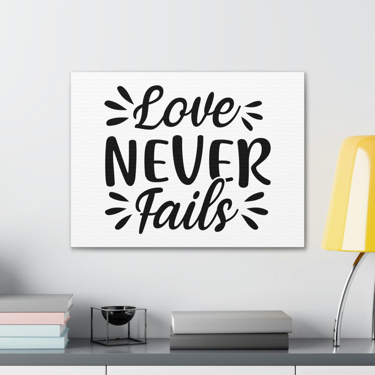 Scripture Walls Lover Never Fails 1 John 4:16 Christian Wall Art Print Ready to Hang Unframed-Express Your Love Gifts