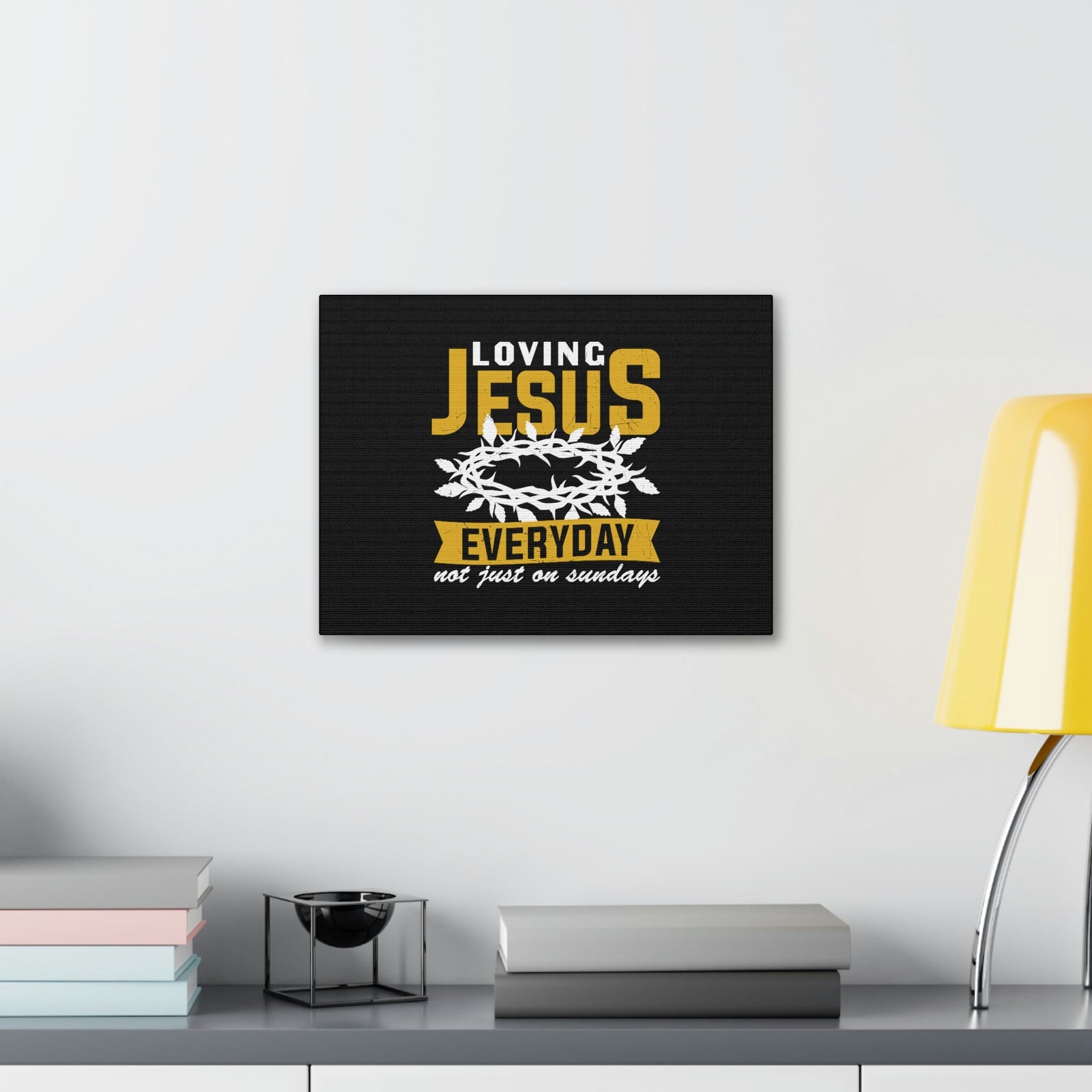 Scripture Walls Loving Jesus 1 John 4:20 Crown Of Thorns Christian Wall Art Bible Verse Print Ready to Hang Unframed-Express Your Love Gifts