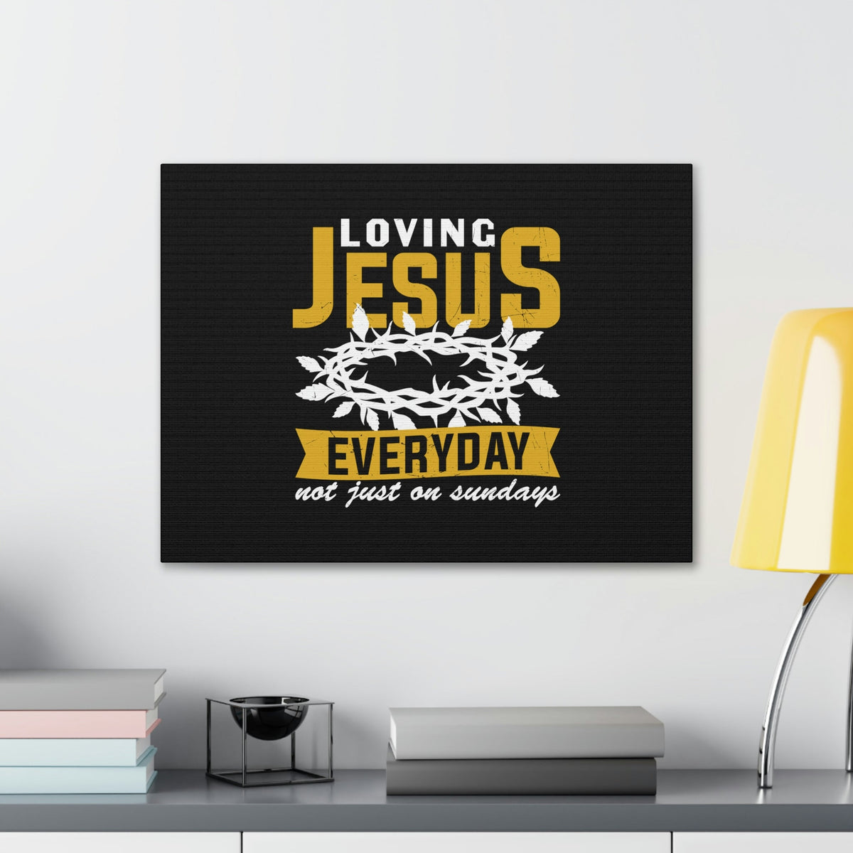 Scripture Walls Loving Jesus 1 John 4:20 Crown Of Thorns Christian Wall Art Bible Verse Print Ready to Hang Unframed-Express Your Love Gifts
