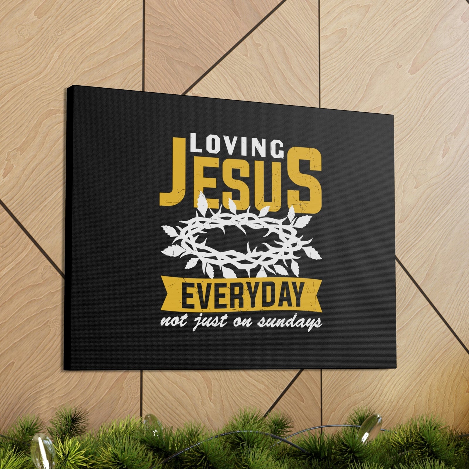 Scripture Walls Loving Jesus 1 John 4:20 Crown Of Thorns Christian Wall Art Bible Verse Print Ready to Hang Unframed-Express Your Love Gifts