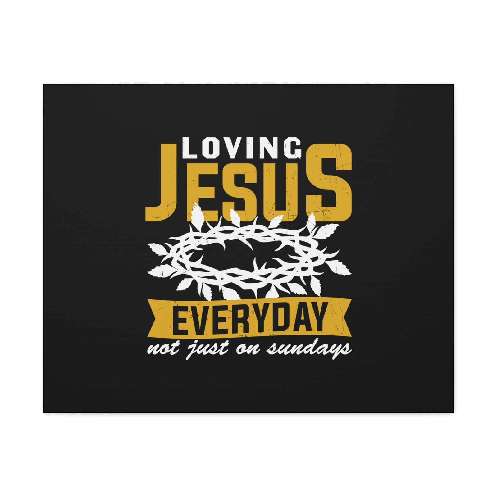 Scripture Walls Loving Jesus 1 John 4:20 Crown Of Thorns Christian Wall Art Bible Verse Print Ready to Hang Unframed-Express Your Love Gifts