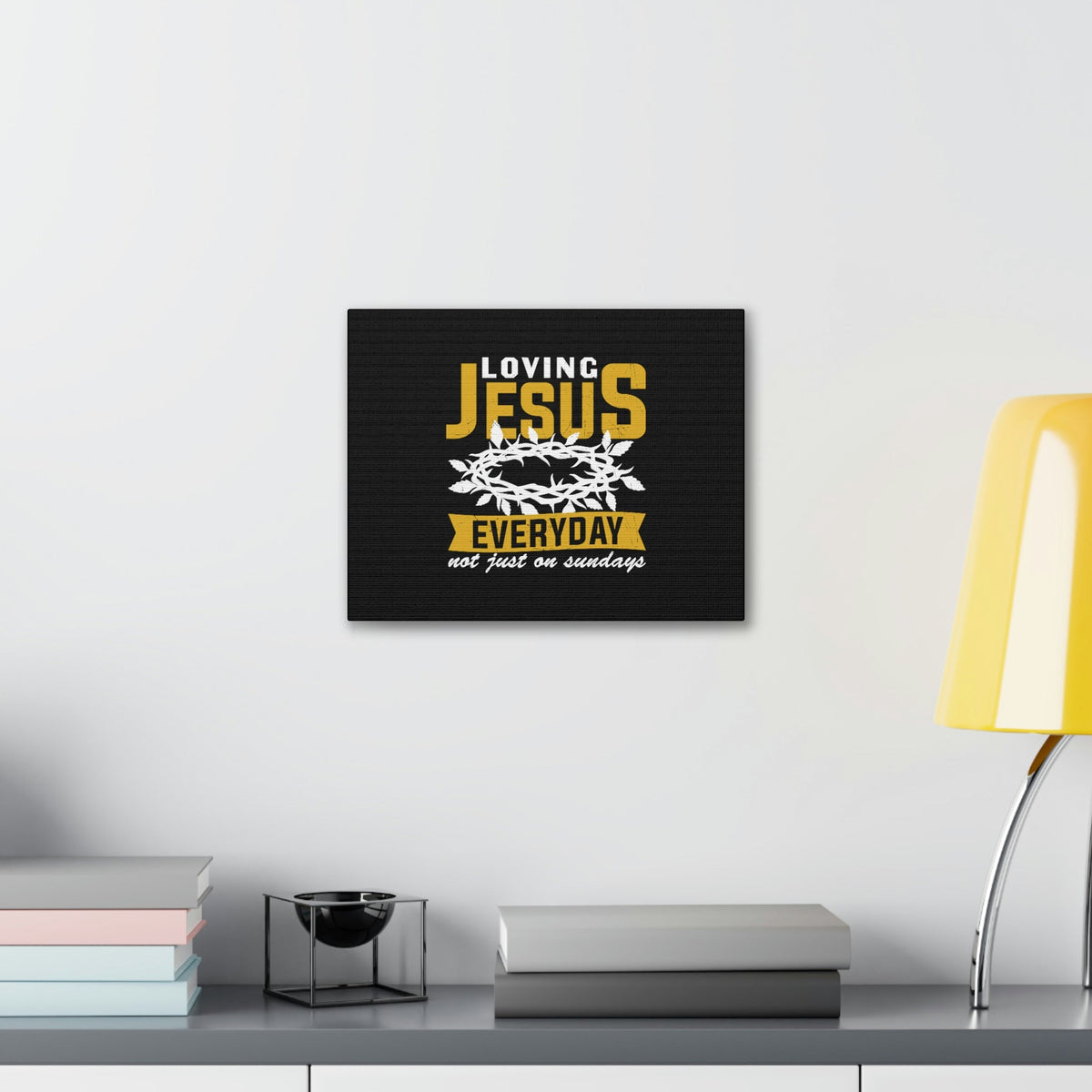 Scripture Walls Loving Jesus 1 John 4:20 Crown Of Thorns Christian Wall Art Bible Verse Print Ready to Hang Unframed-Express Your Love Gifts