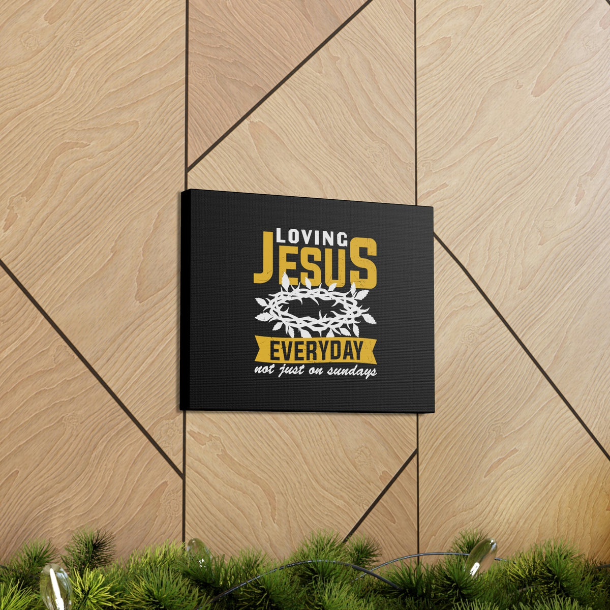 Scripture Walls Loving Jesus 1 John 4:20 Crown Of Thorns Christian Wall Art Bible Verse Print Ready to Hang Unframed-Express Your Love Gifts