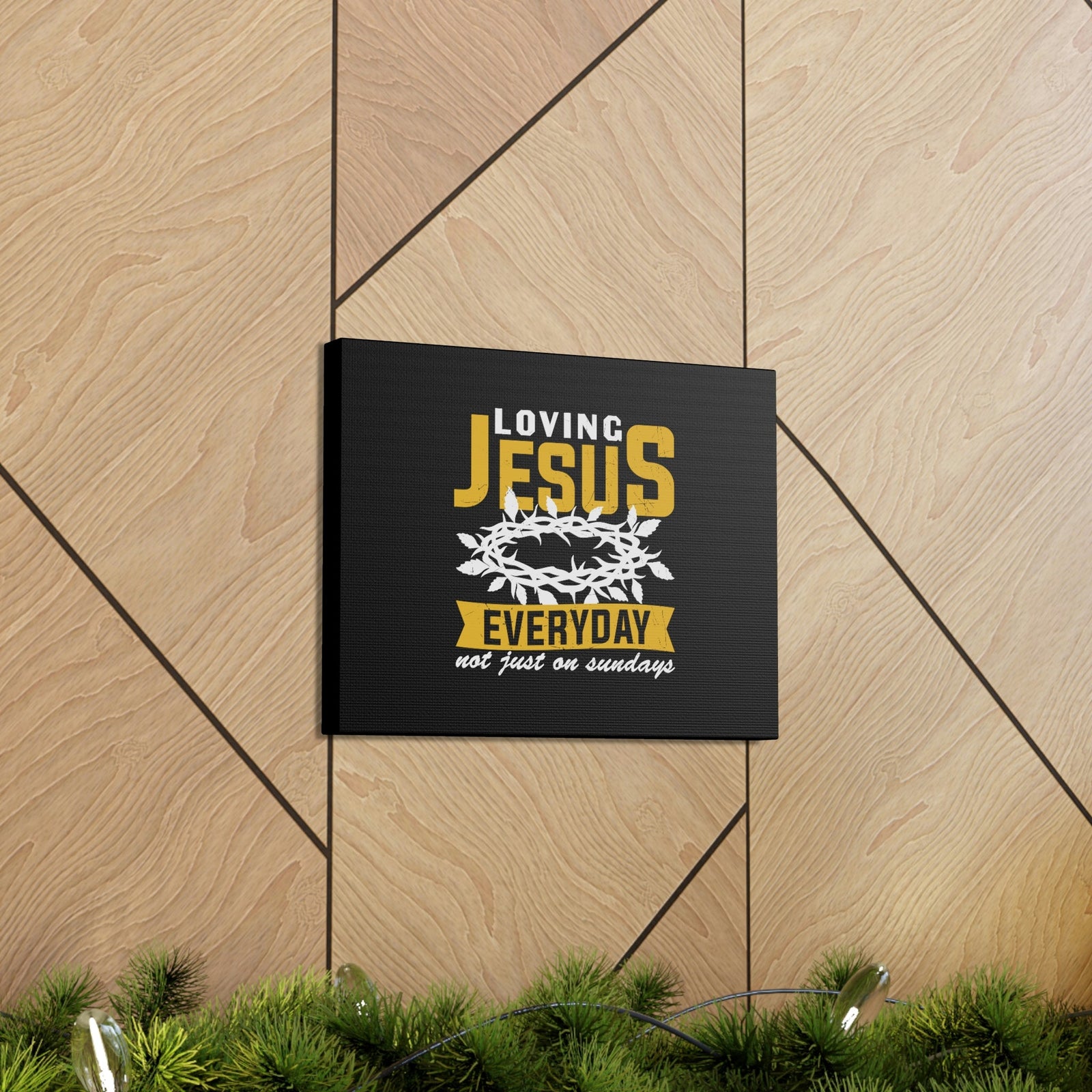 Scripture Walls Loving Jesus 1 John 4:20 Crown Of Thorns Christian Wall Art Bible Verse Print Ready to Hang Unframed-Express Your Love Gifts