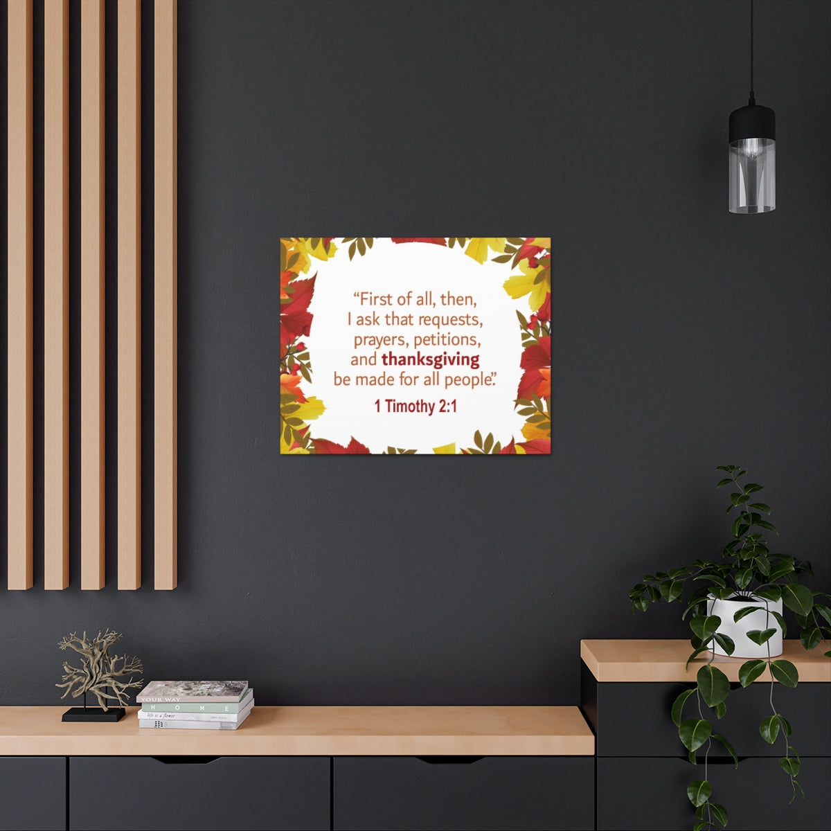 Scripture Walls Made For All People 1 Timothy 2:1 Bible Verse Canvas Christian Wall Art Ready to Hang Unframed-Express Your Love Gifts