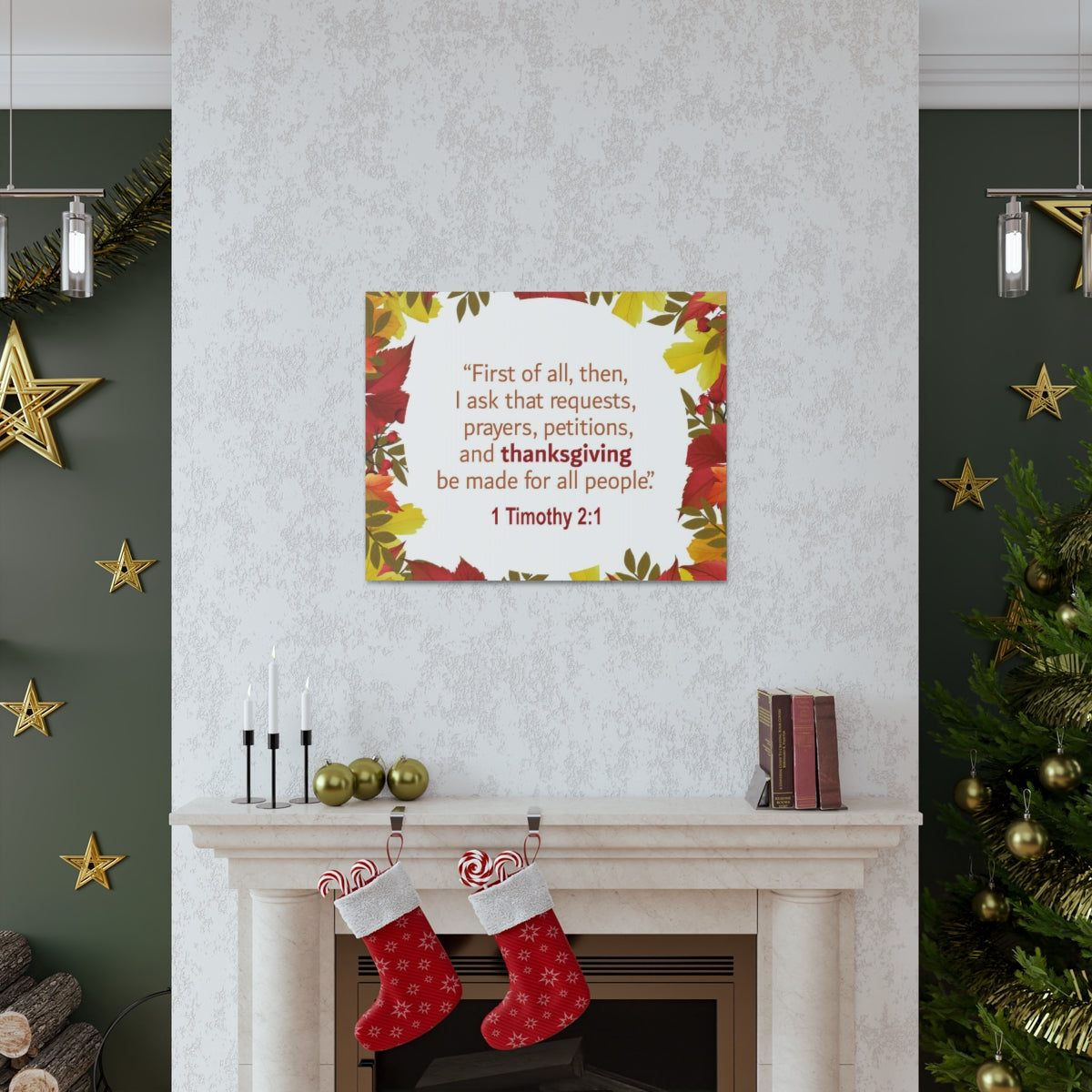 Scripture Walls Made For All People 1 Timothy 2:1 Bible Verse Canvas Christian Wall Art Ready to Hang Unframed-Express Your Love Gifts