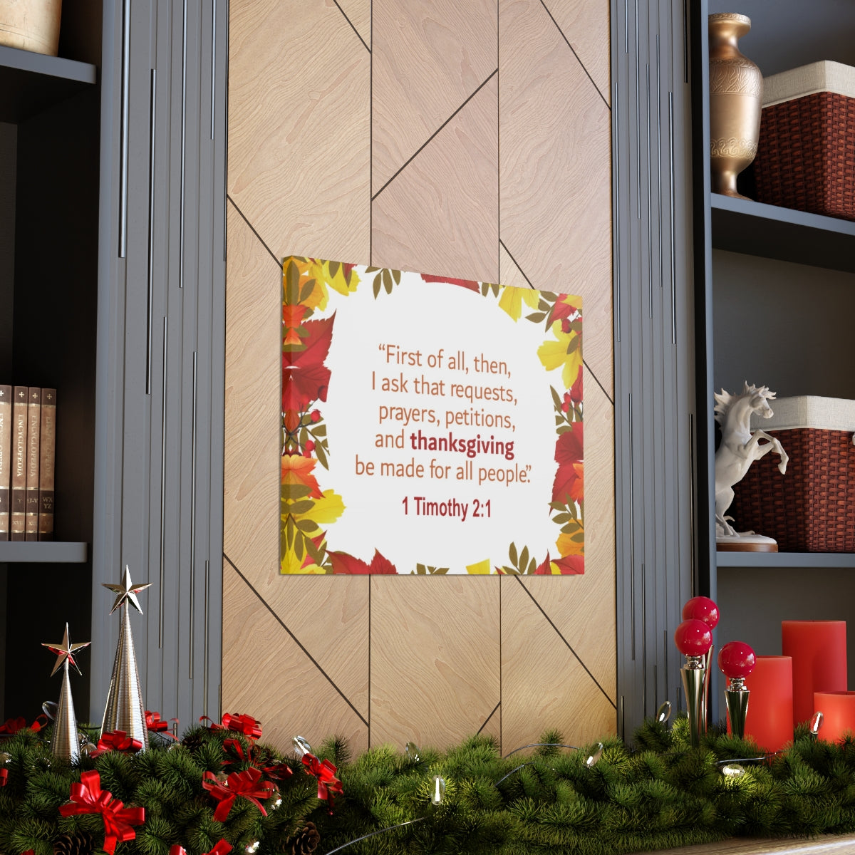 Scripture Walls Made For All People 1 Timothy 2:1 Bible Verse Canvas Christian Wall Art Ready to Hang Unframed-Express Your Love Gifts