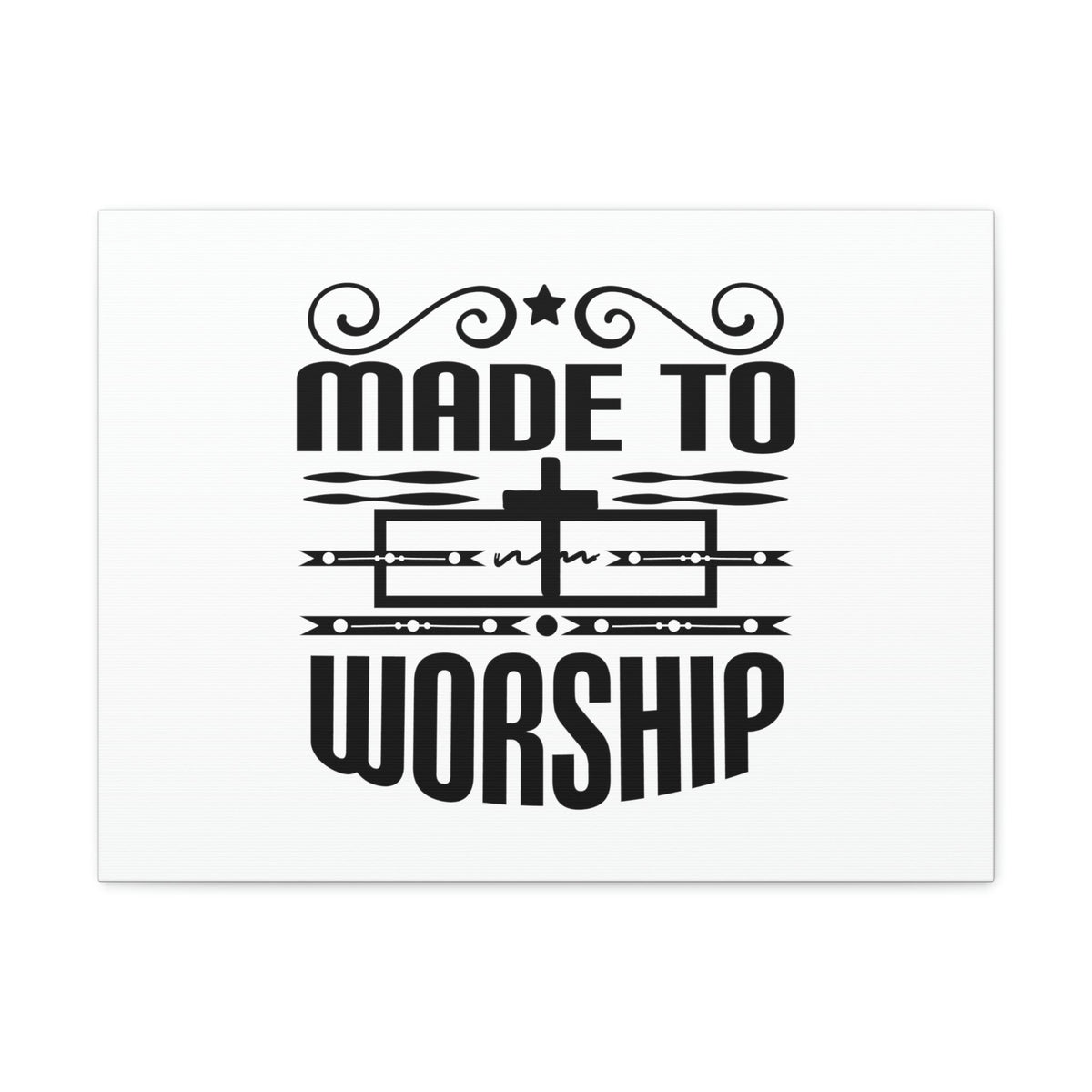 Scripture Walls Made To Worship Revelation 4:11 Cross Christian Wall Art Bible Verse Print Ready to Hang Unframed-Express Your Love Gifts