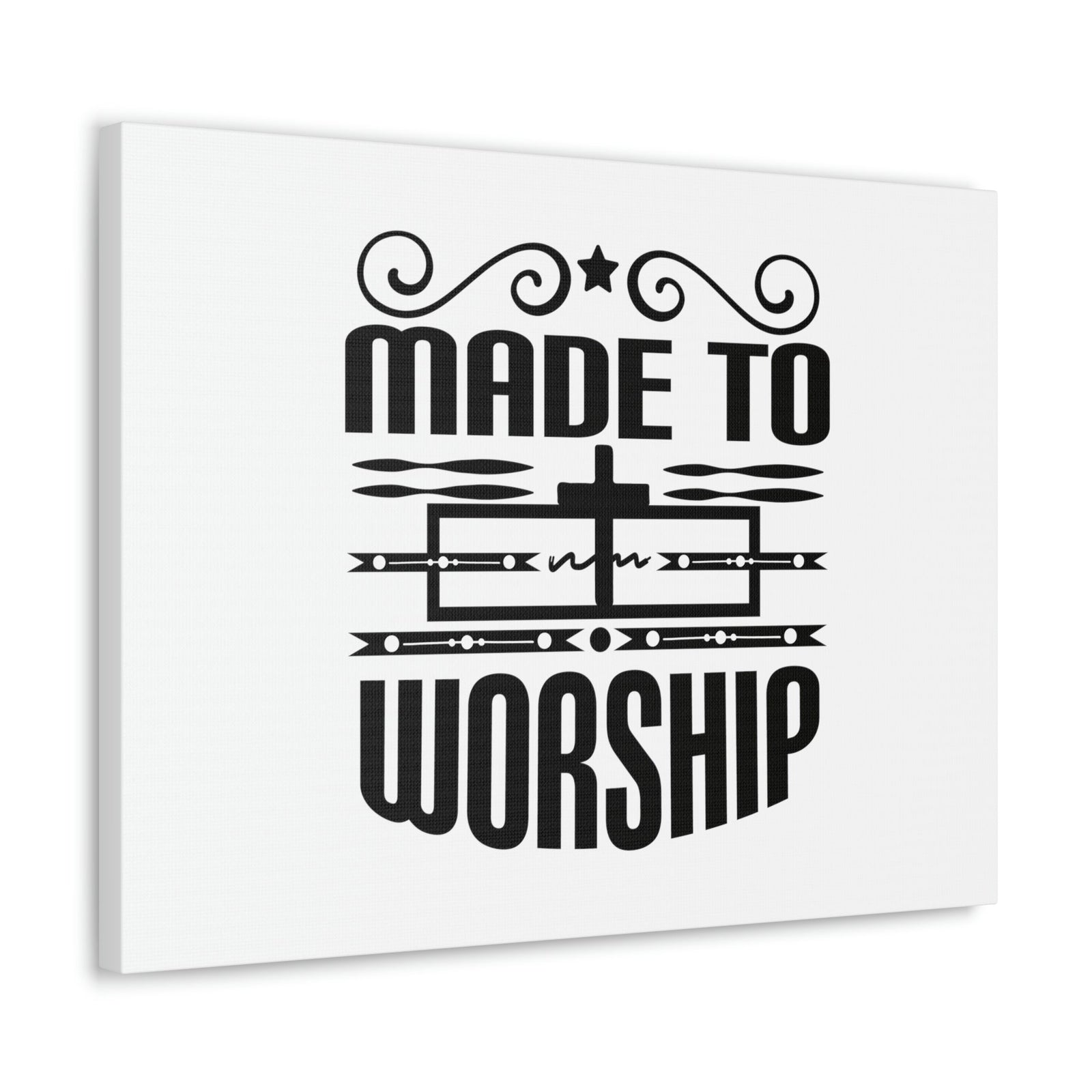 Scripture Walls Made To Worship Revelation 4:11 Cross Christian Wall Art Bible Verse Print Ready to Hang Unframed-Express Your Love Gifts