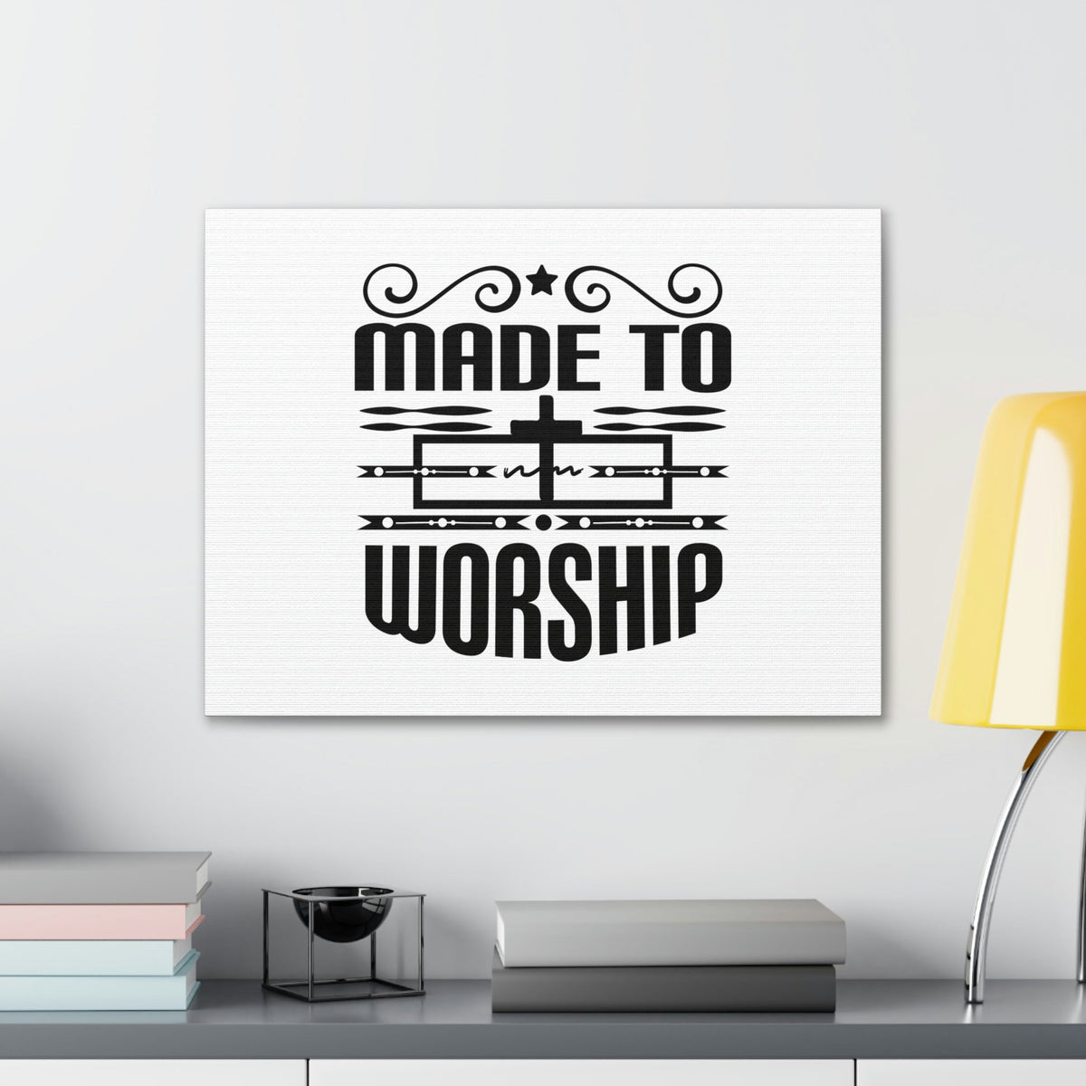 Scripture Walls Made To Worship Revelation 4:11 Cross Christian Wall Art Bible Verse Print Ready to Hang Unframed-Express Your Love Gifts