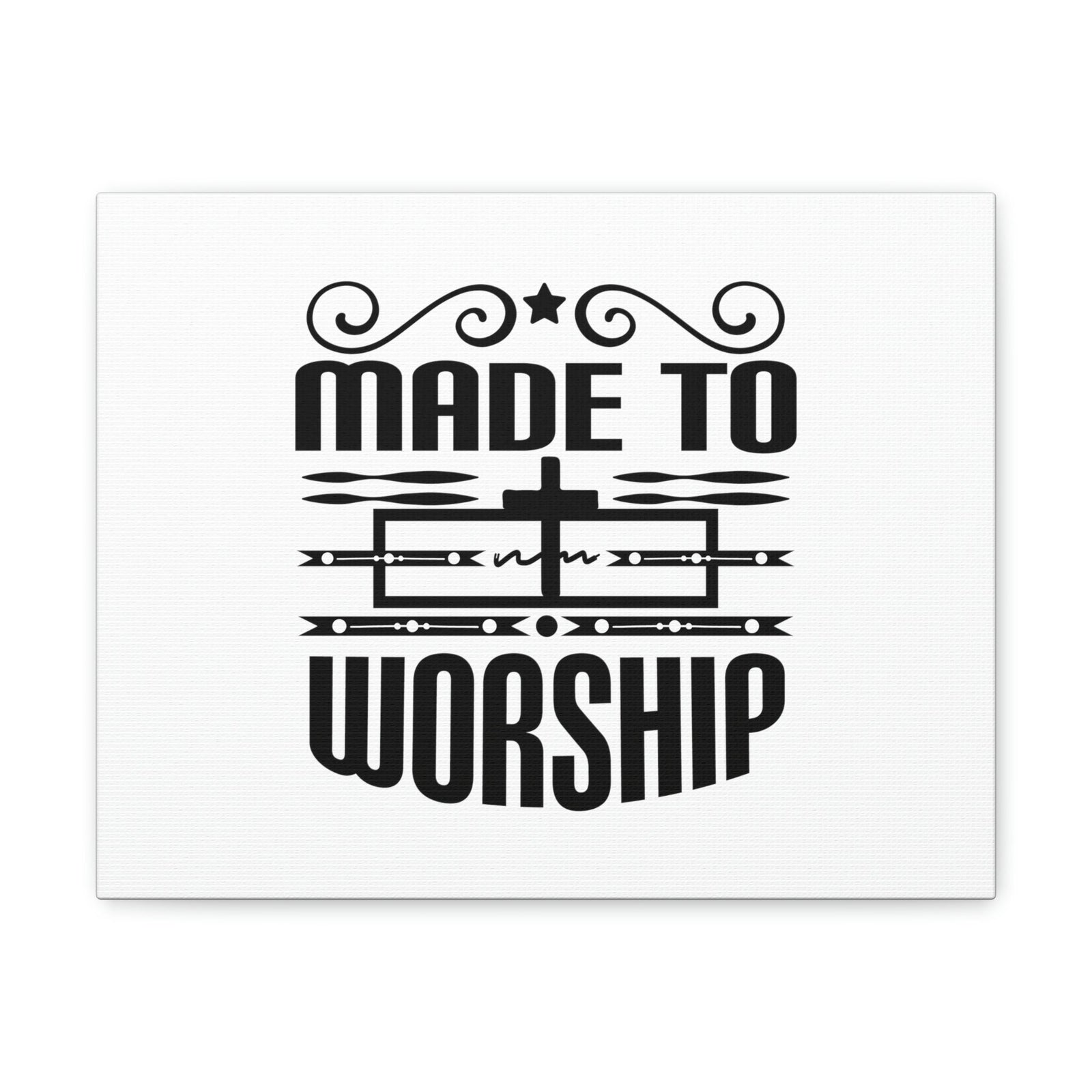 Scripture Walls Made To Worship Revelation 4:11 Cross Christian Wall Art Bible Verse Print Ready to Hang Unframed-Express Your Love Gifts