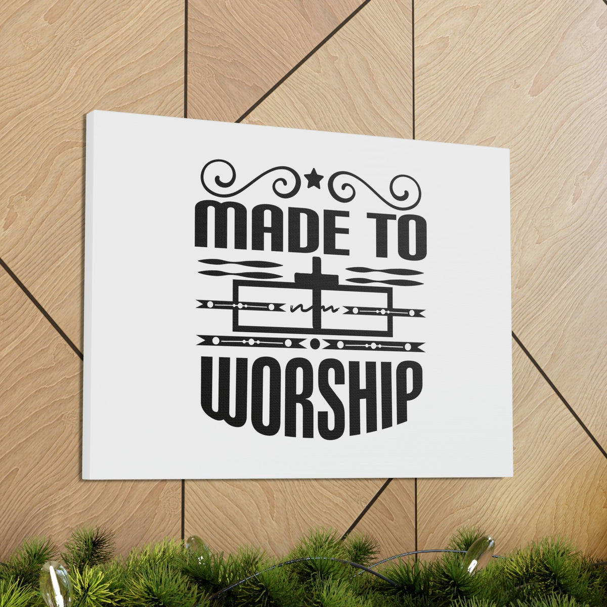 Scripture Walls Made To Worship Revelation 4:11 Cross Christian Wall Art Bible Verse Print Ready to Hang Unframed-Express Your Love Gifts