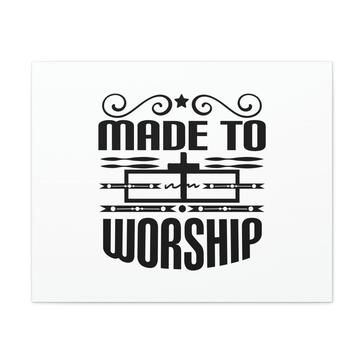 Scripture Walls Made To Worship Revelation 4:11 Cross Christian Wall Art Bible Verse Print Ready to Hang Unframed-Express Your Love Gifts