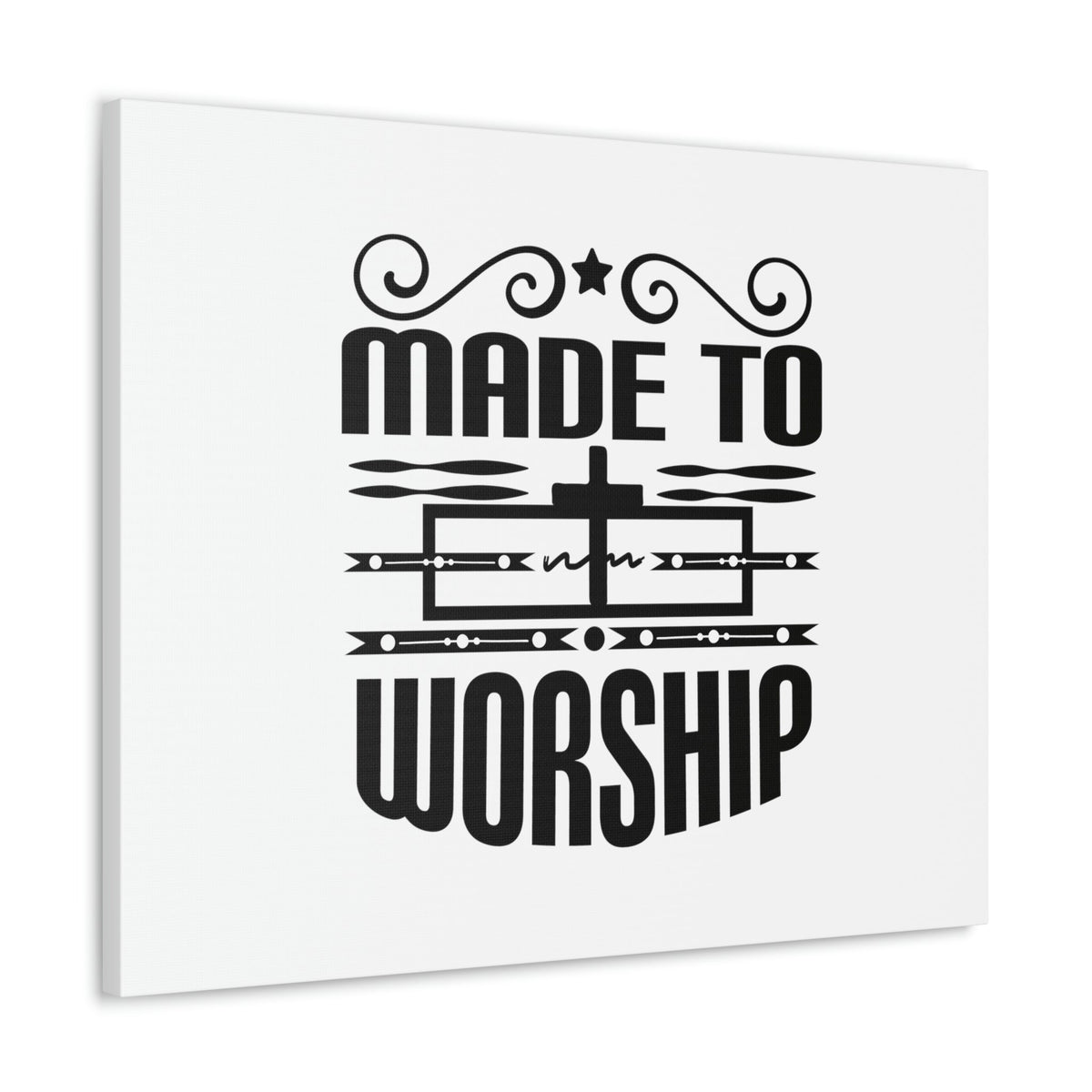 Scripture Walls Made To Worship Revelation 4:11 Cross Christian Wall Art Bible Verse Print Ready to Hang Unframed-Express Your Love Gifts