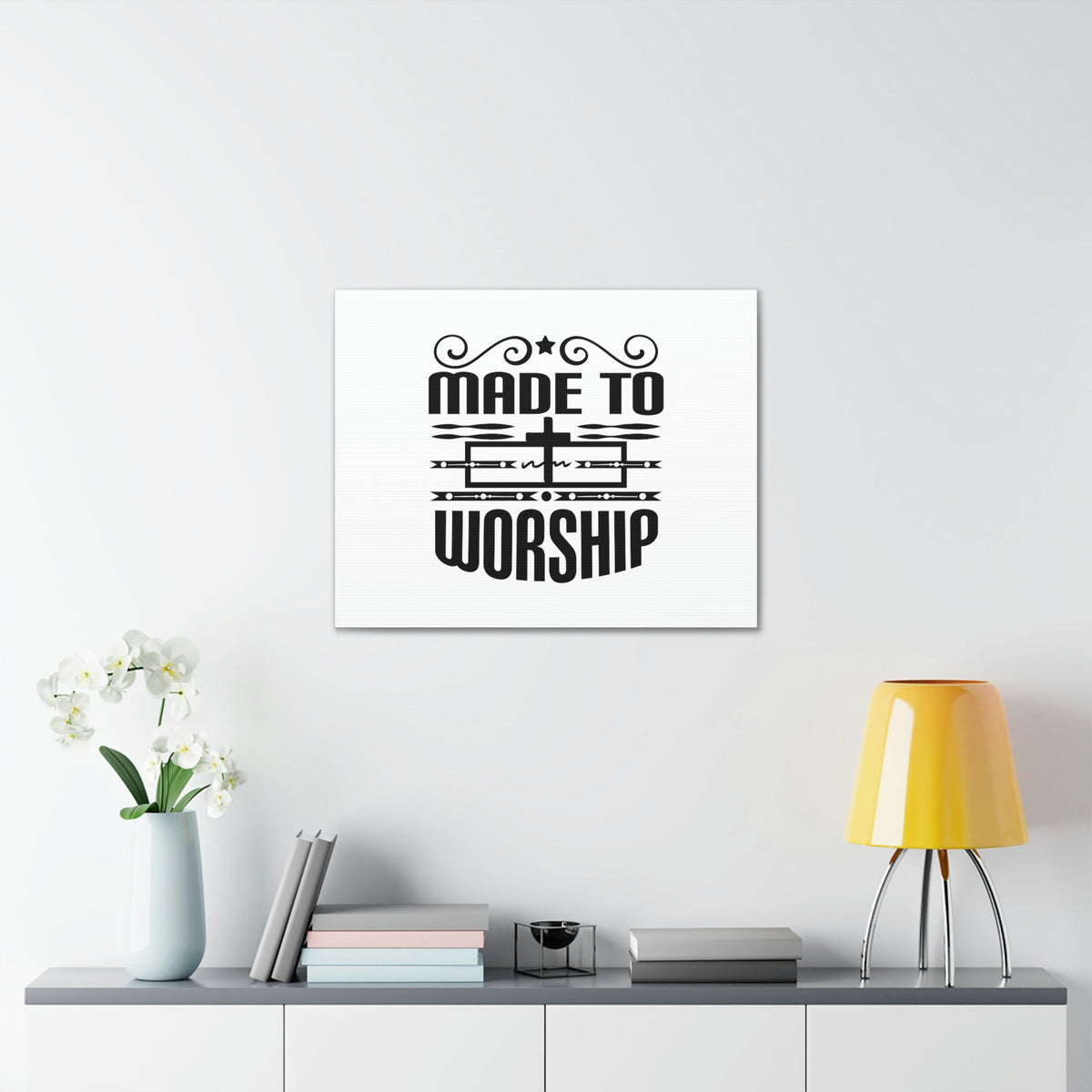 Scripture Walls Made To Worship Revelation 4:11 Cross Christian Wall Art Bible Verse Print Ready to Hang Unframed-Express Your Love Gifts