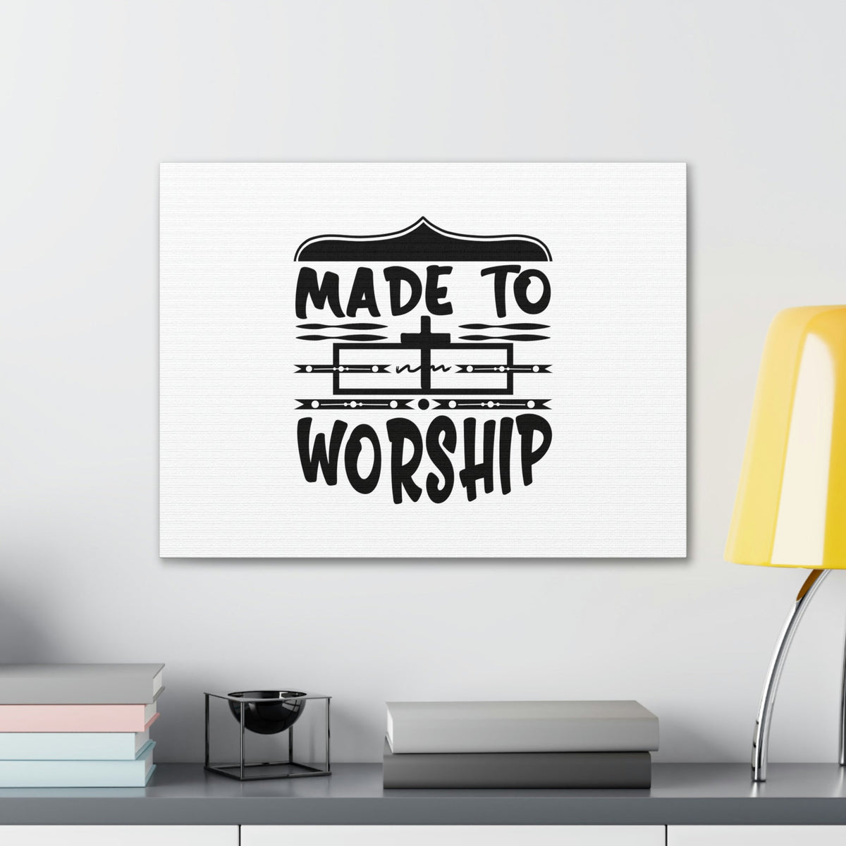 Scripture Walls Made To Worship Revelation 4:11 White Christian Wall Art Bible Verse Print Ready to Hang Unframed-Express Your Love Gifts