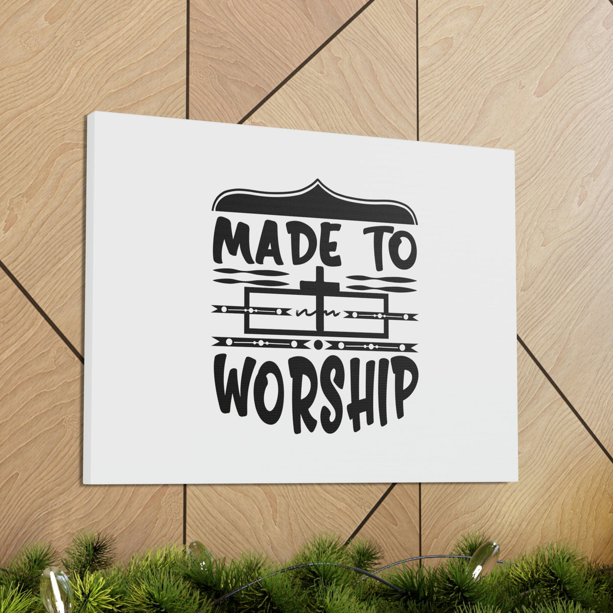 Scripture Walls Made To Worship Revelation 4:11 White Christian Wall Art Bible Verse Print Ready to Hang Unframed-Express Your Love Gifts