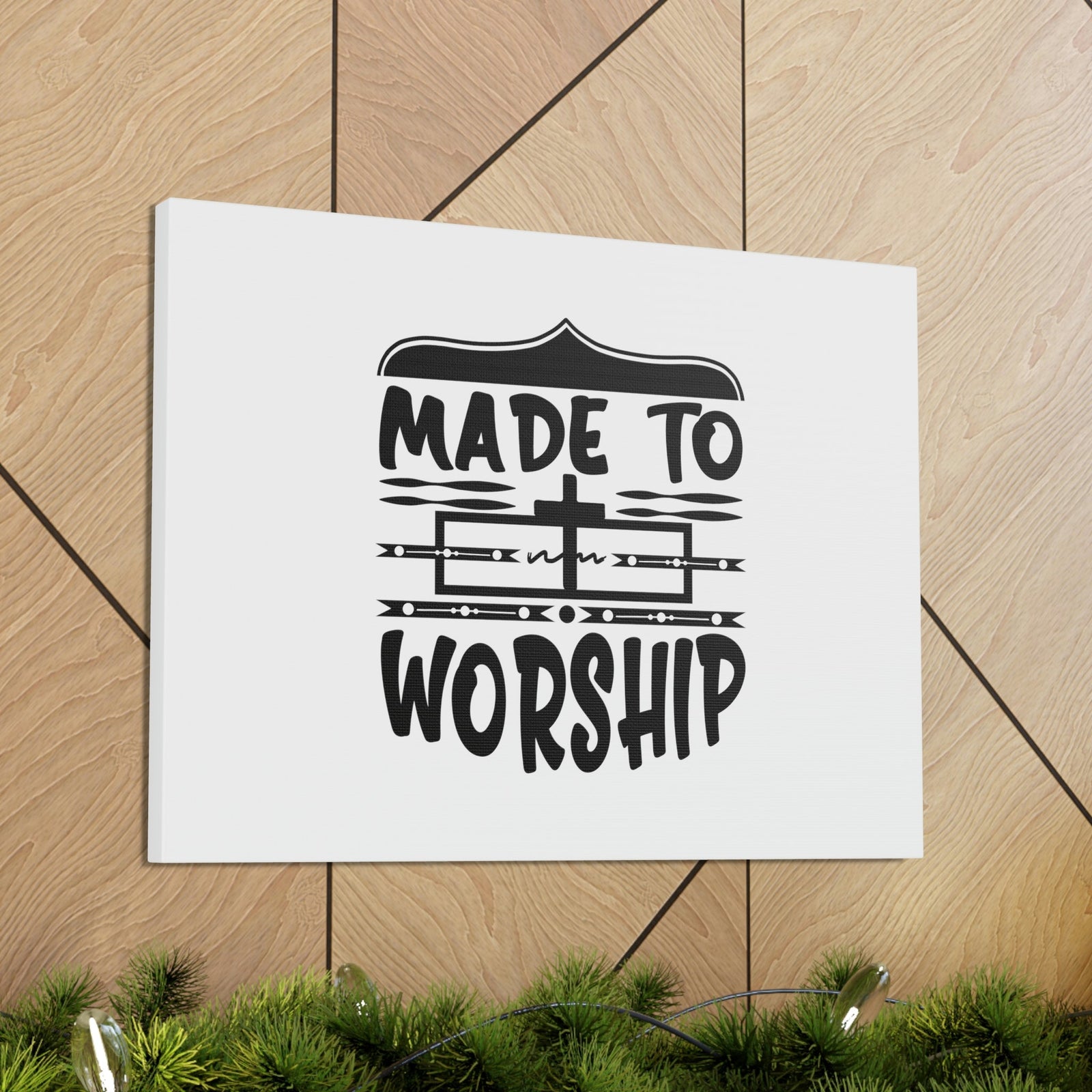 Scripture Walls Made To Worship Revelation 4:11 White Christian Wall Art Bible Verse Print Ready to Hang Unframed-Express Your Love Gifts