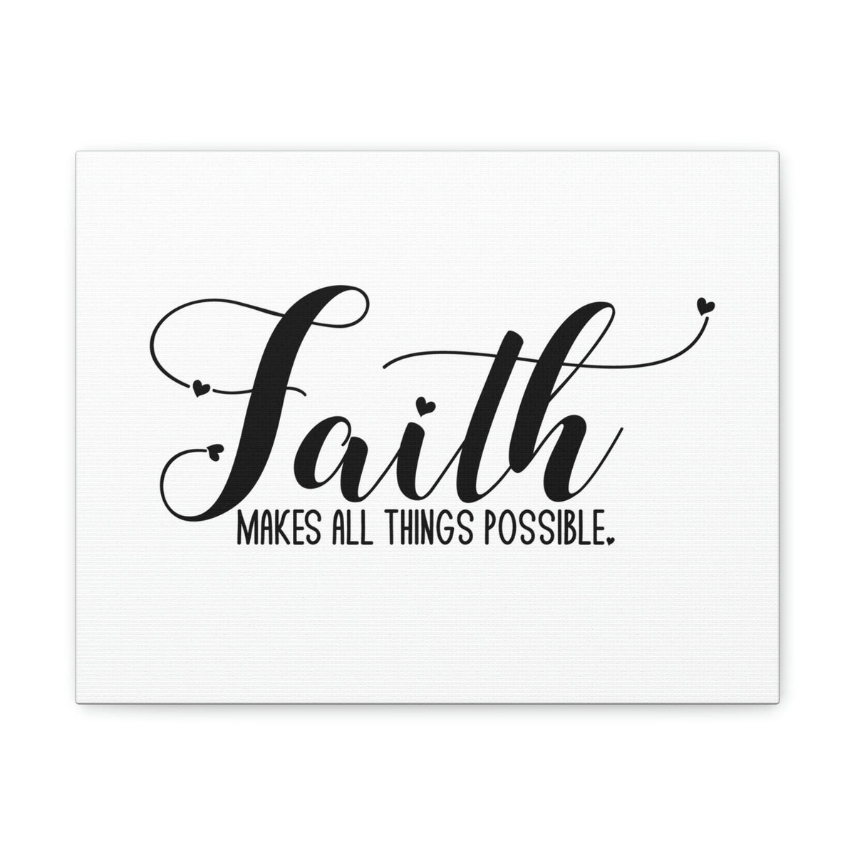 Scripture Walls Makes All Things Possible Mark 9:23 White Christian Wall Art Bible Verse Print Ready to Hang Unframed-Express Your Love Gifts