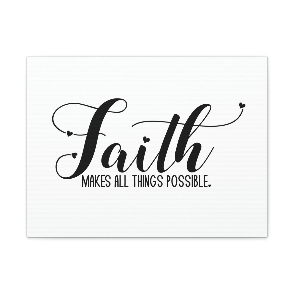 Scripture Walls Makes All Things Possible Mark 9:23 White Christian Wall Art Bible Verse Print Ready to Hang Unframed-Express Your Love Gifts