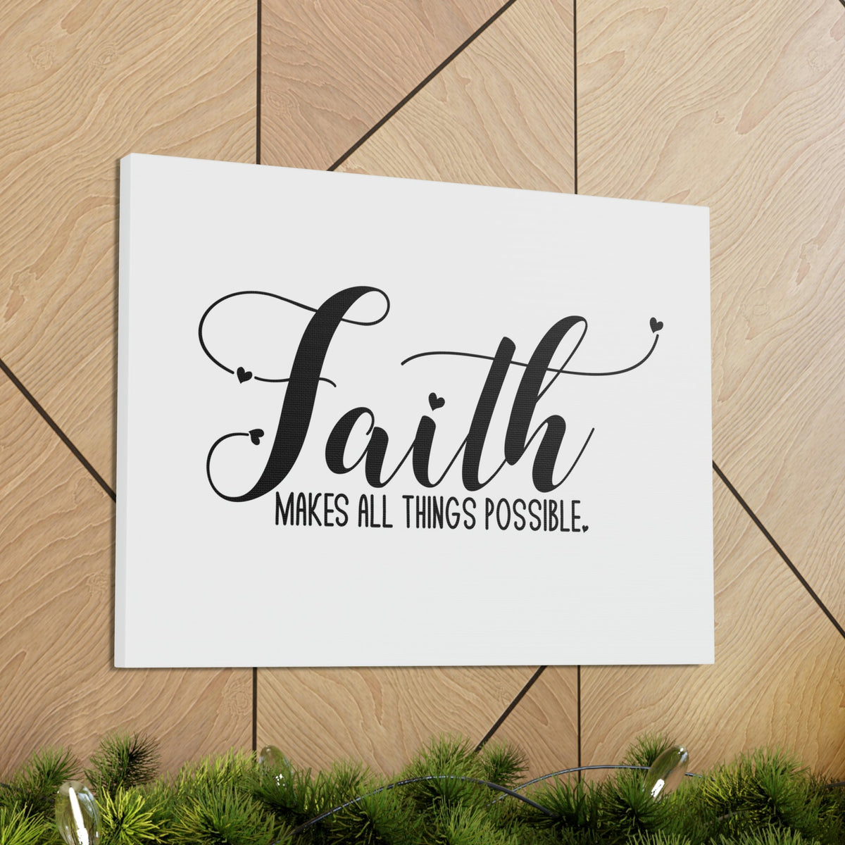 Scripture Walls Makes All Things Possible Mark 9:23 White Christian Wall Art Bible Verse Print Ready to Hang Unframed-Express Your Love Gifts