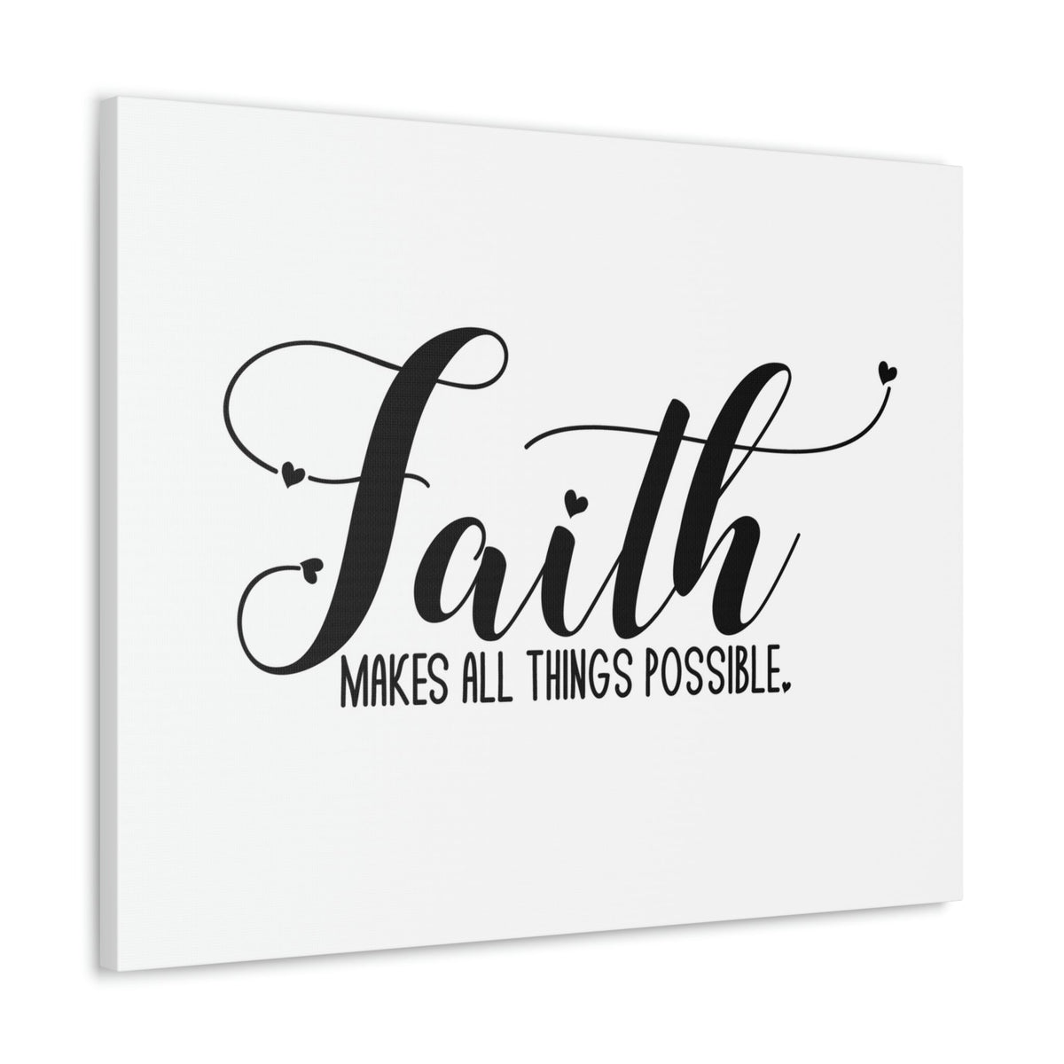Scripture Walls Makes All Things Possible Mark 9:23 White Christian Wall Art Bible Verse Print Ready to Hang Unframed-Express Your Love Gifts