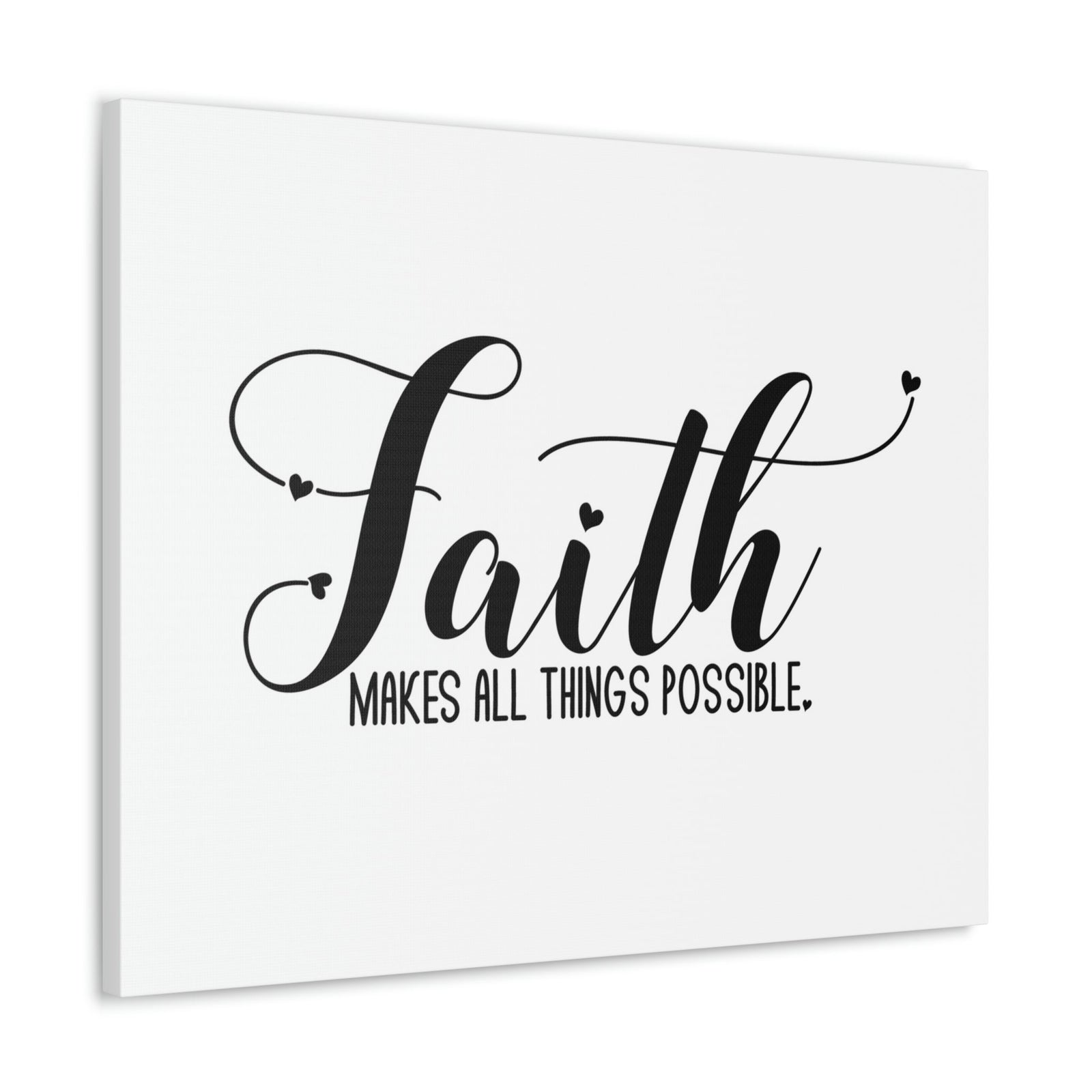Scripture Walls Makes All Things Possible Mark 9:23 White Christian Wall Art Bible Verse Print Ready to Hang Unframed-Express Your Love Gifts
