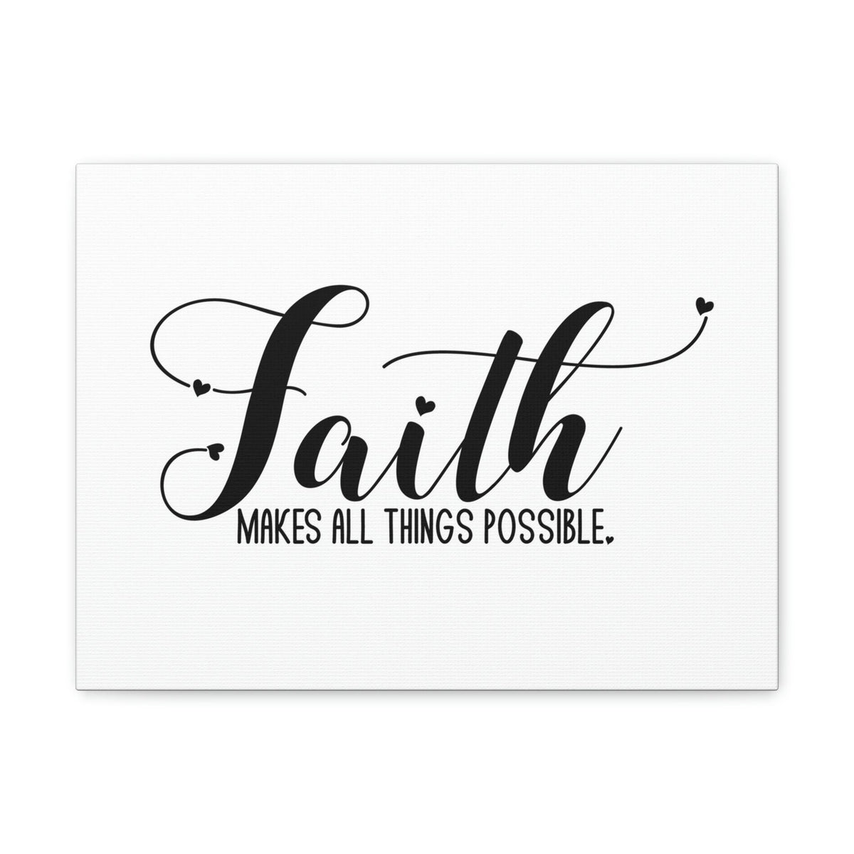 Scripture Walls Makes All Things Possible Mark 9:23 White Christian Wall Art Bible Verse Print Ready to Hang Unframed-Express Your Love Gifts