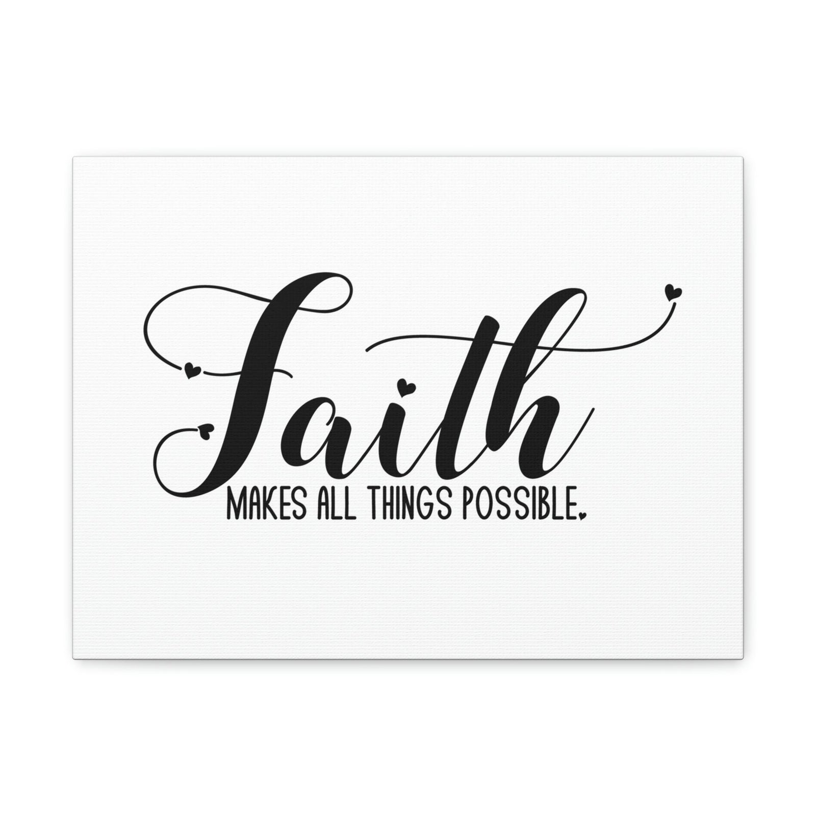 Scripture Walls Makes All Things Possible Mark 9:23 White Christian Wall Art Bible Verse Print Ready to Hang Unframed-Express Your Love Gifts