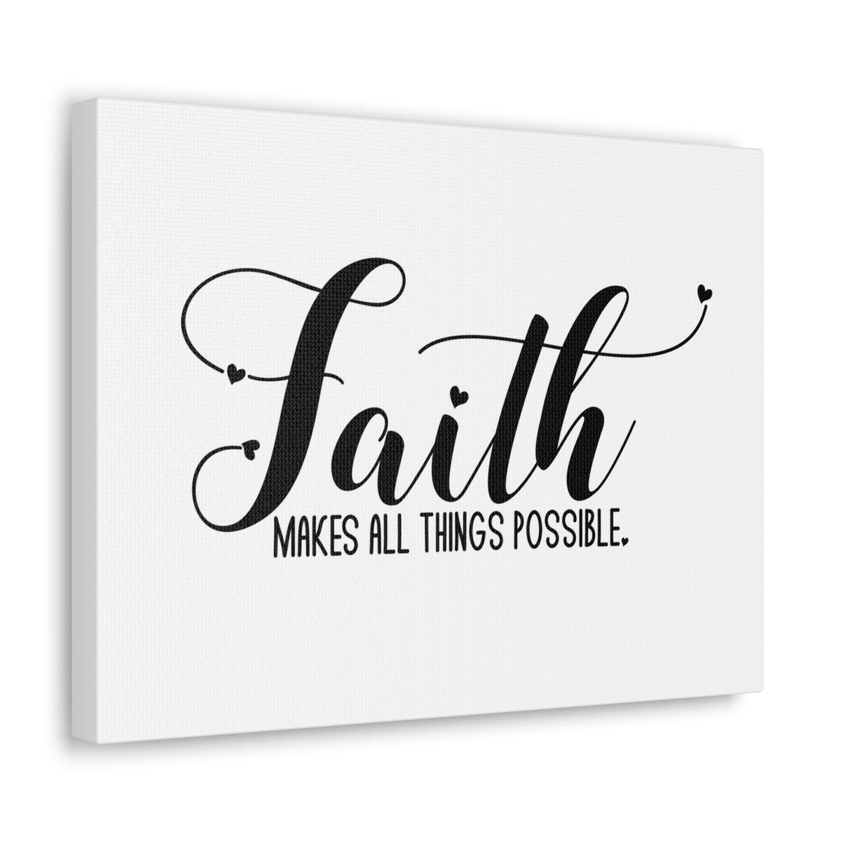 Scripture Walls Makes All Things Possible Mark 9:23 White Christian Wall Art Bible Verse Print Ready to Hang Unframed-Express Your Love Gifts