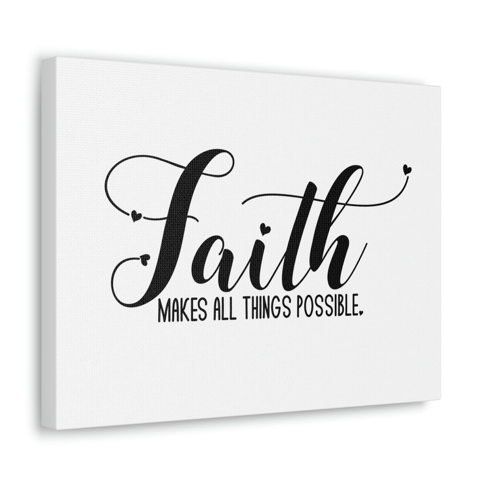 Scripture Walls Makes All Things Possible Mark 9:23 White Christian Wall Art Bible Verse Print Ready to Hang Unframed-Express Your Love Gifts