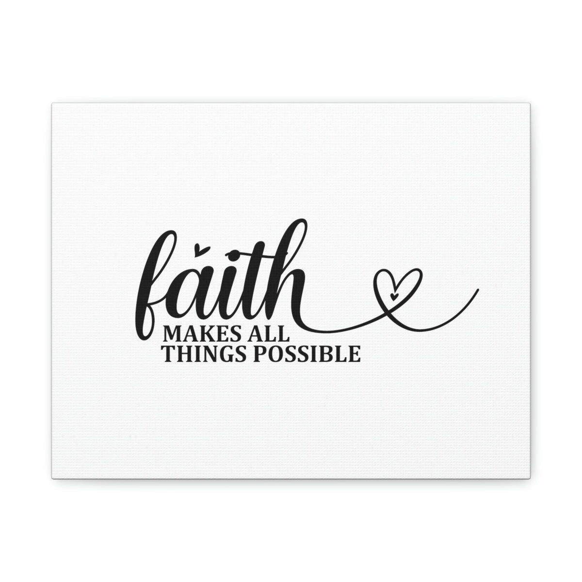 Scripture Walls Makes All Things Possible Matthew 19:26 Heart Christian Wall Art Bible Verse Print Ready to Hang Unframed-Express Your Love Gifts