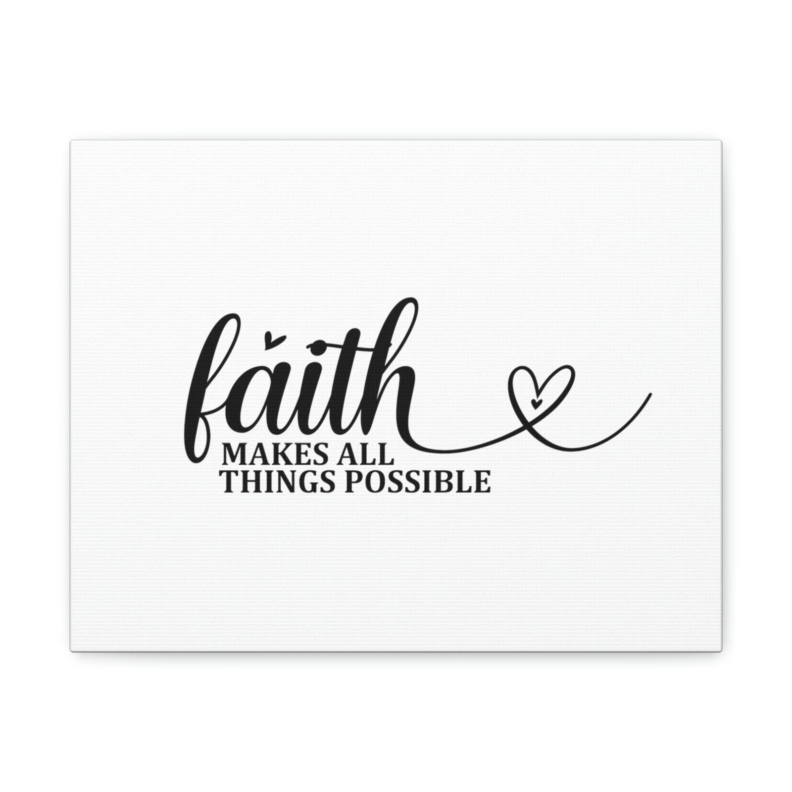 Scripture Walls Makes All Things Possible Matthew 19:26 Heart Christian Wall Art Bible Verse Print Ready to Hang Unframed-Express Your Love Gifts