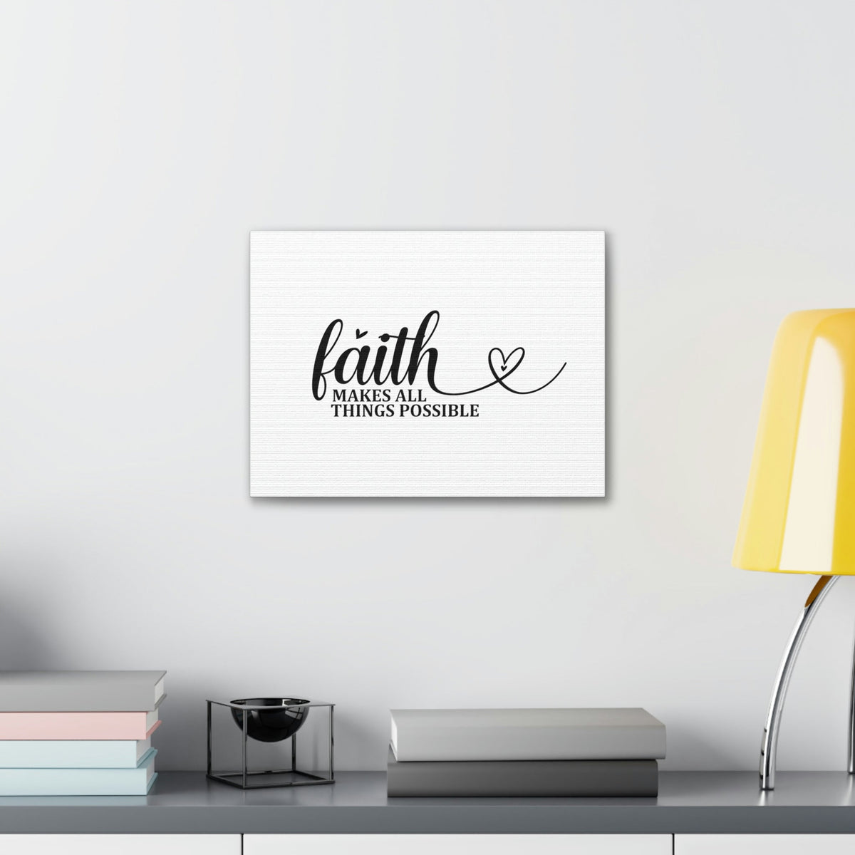 Scripture Walls Makes All Things Possible Matthew 19:26 Heart Christian Wall Art Bible Verse Print Ready to Hang Unframed-Express Your Love Gifts