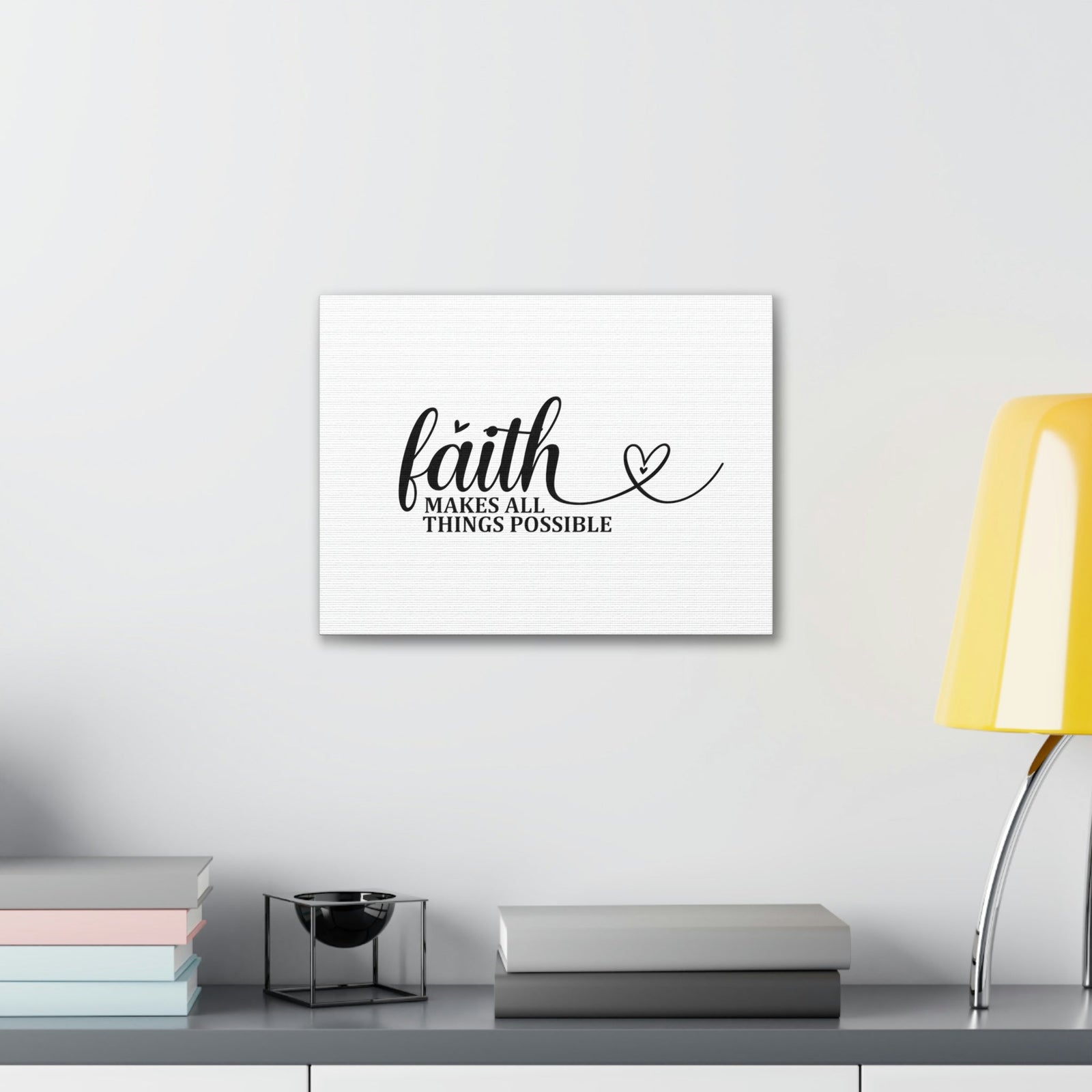 Scripture Walls Makes All Things Possible Matthew 19:26 Heart Christian Wall Art Bible Verse Print Ready to Hang Unframed-Express Your Love Gifts