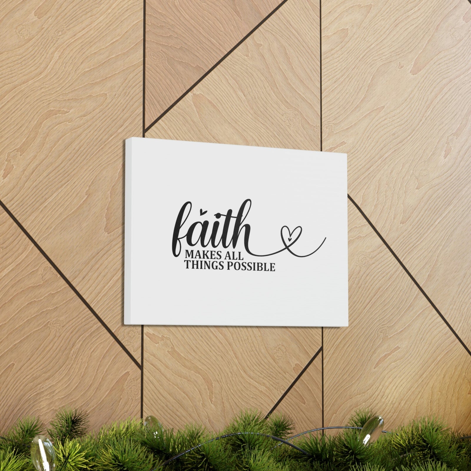 Scripture Walls Makes All Things Possible Matthew 19:26 Heart Christian Wall Art Bible Verse Print Ready to Hang Unframed-Express Your Love Gifts