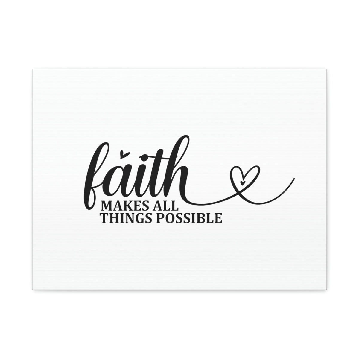 Scripture Walls Makes All Things Possible Matthew 19:26 Heart Christian Wall Art Bible Verse Print Ready to Hang Unframed-Express Your Love Gifts