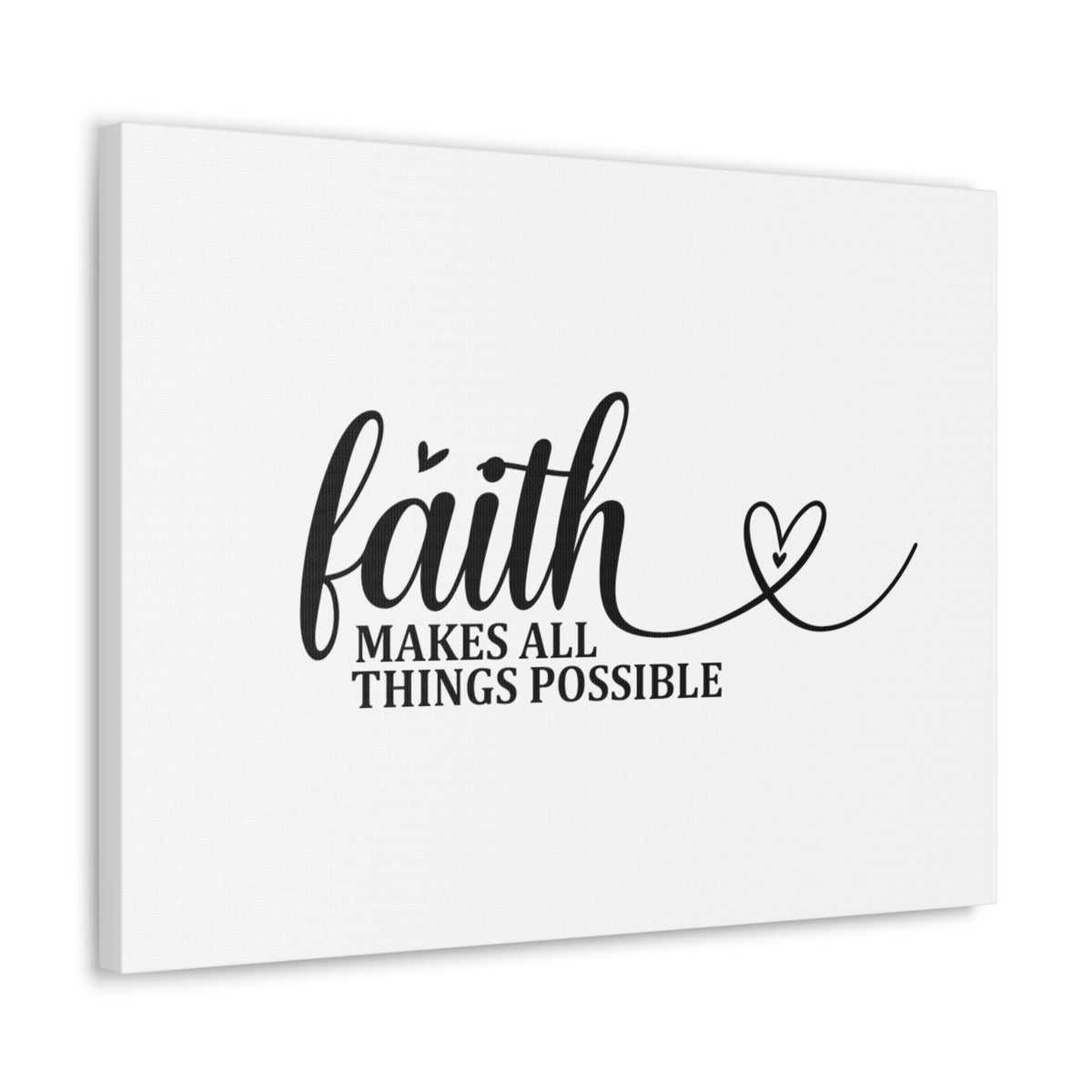 Scripture Walls Makes All Things Possible Matthew 19:26 Heart Christian Wall Art Bible Verse Print Ready to Hang Unframed-Express Your Love Gifts