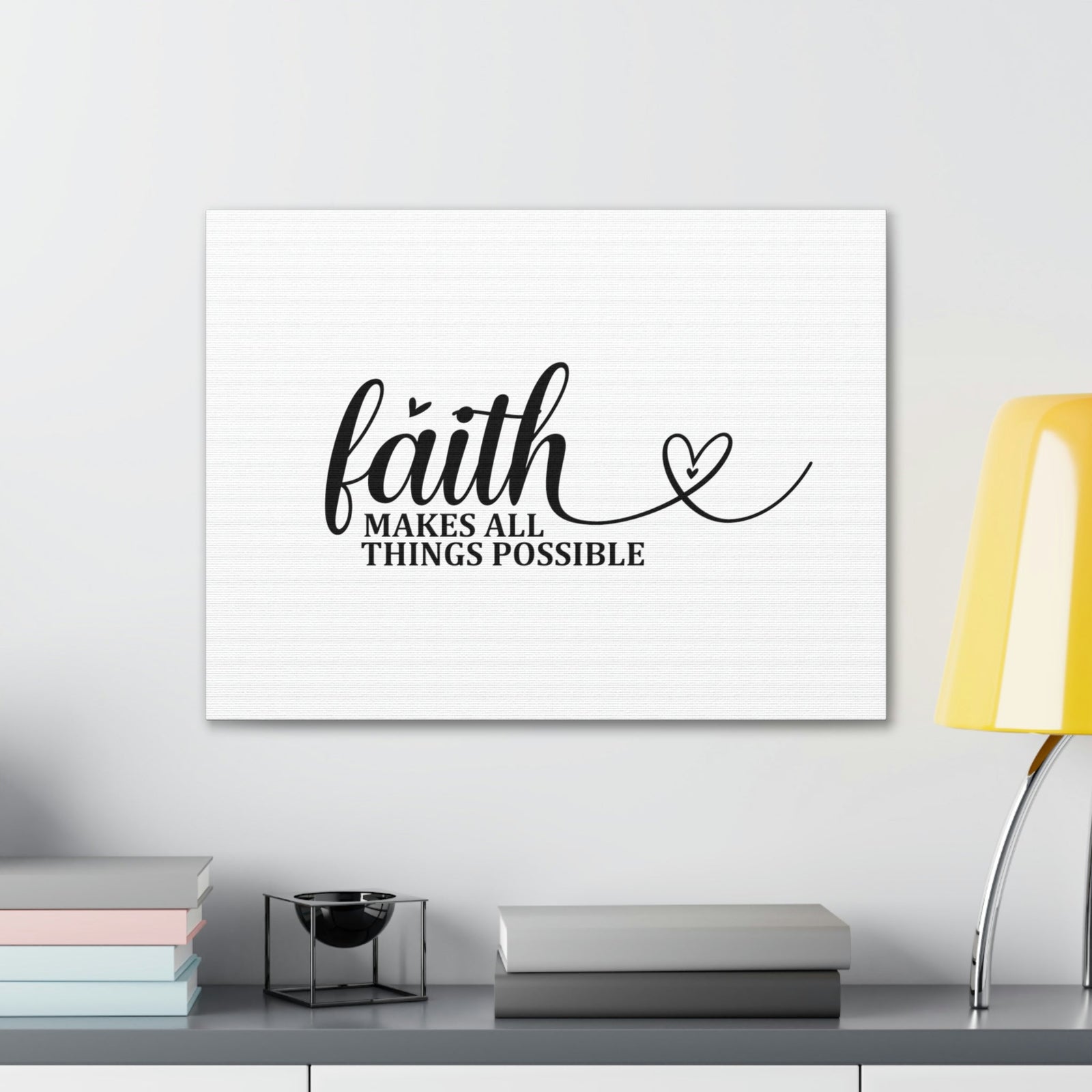 Scripture Walls Makes All Things Possible Matthew 19:26 Heart Christian Wall Art Bible Verse Print Ready to Hang Unframed-Express Your Love Gifts
