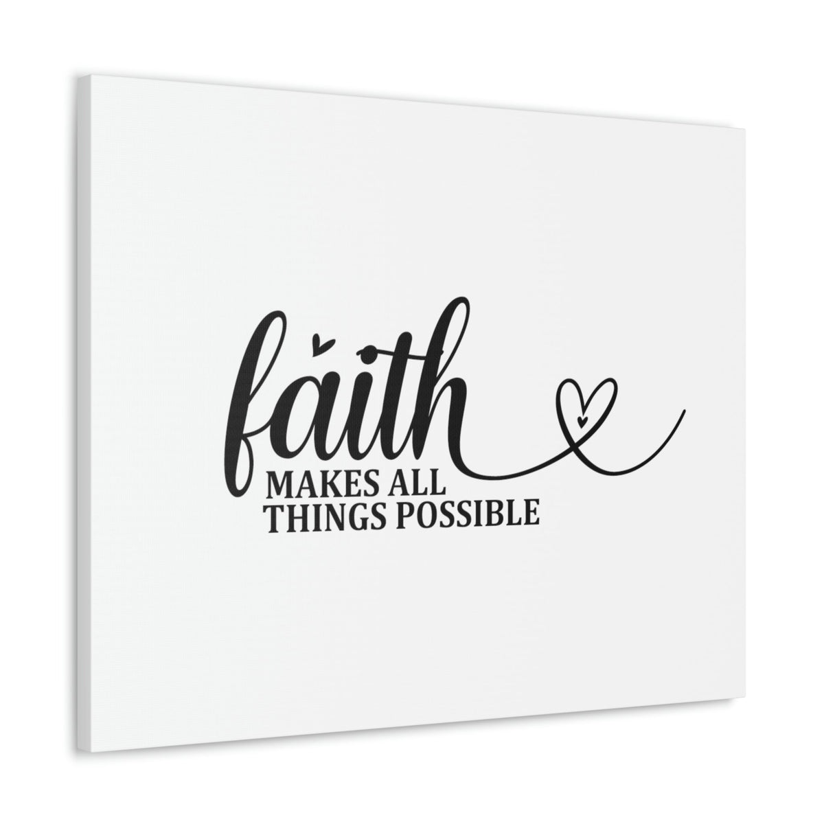 Scripture Walls Makes All Things Possible Matthew 19:26 Heart Christian Wall Art Bible Verse Print Ready to Hang Unframed-Express Your Love Gifts