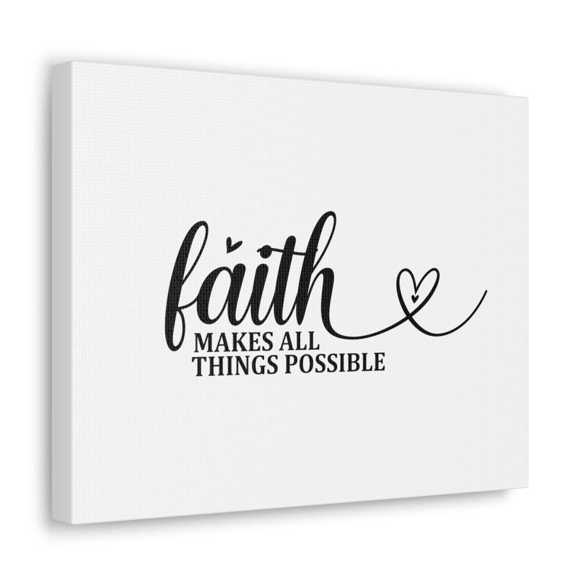 Scripture Walls Makes All Things Possible Matthew 19:26 Heart Christian Wall Art Bible Verse Print Ready to Hang Unframed-Express Your Love Gifts