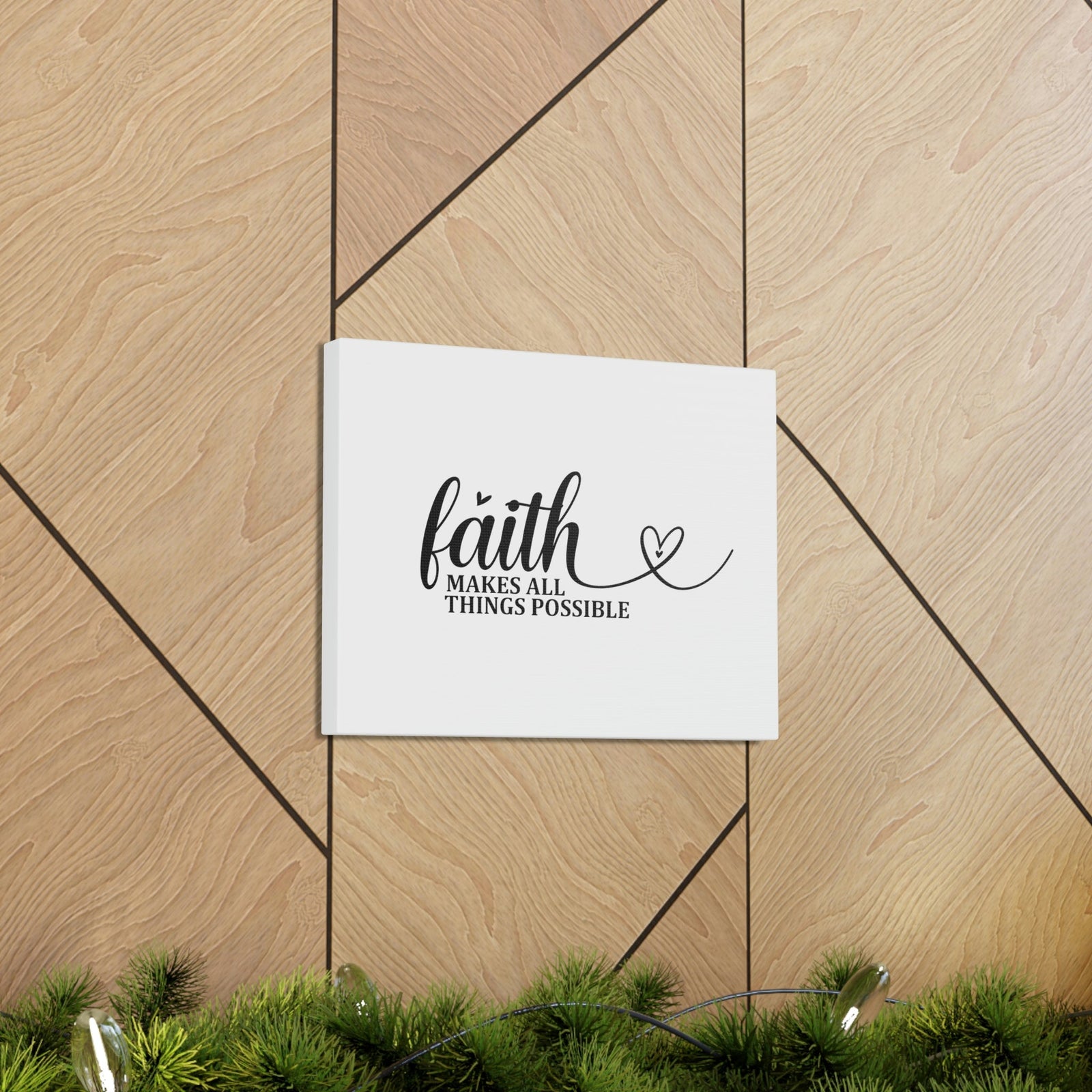Scripture Walls Makes All Things Possible Matthew 19:26 Heart Christian Wall Art Bible Verse Print Ready to Hang Unframed-Express Your Love Gifts
